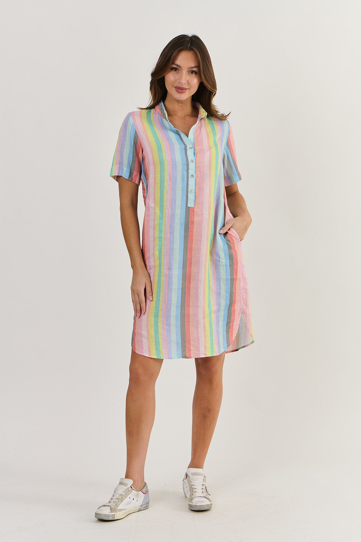 Linen Shirt Dress Paradis