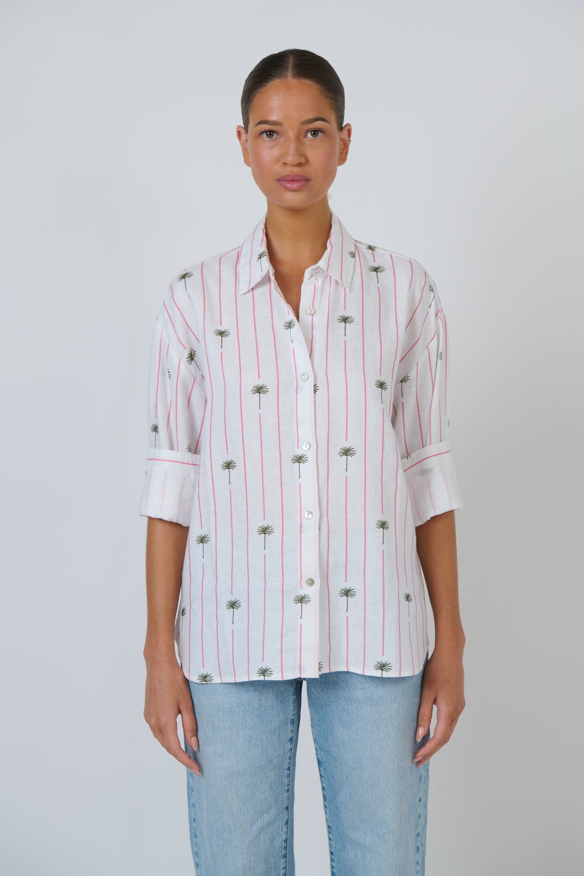 Linen Shirt - Palmier