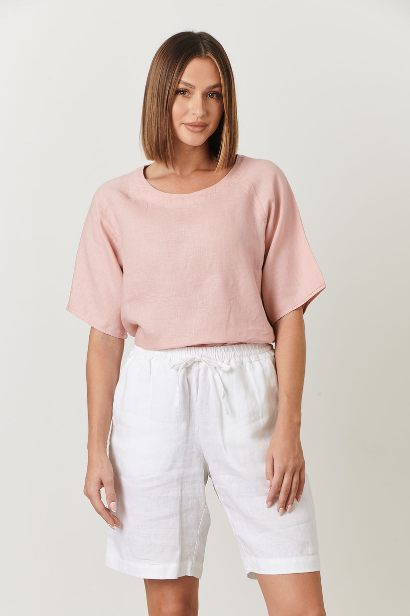 Linen Shorts - White