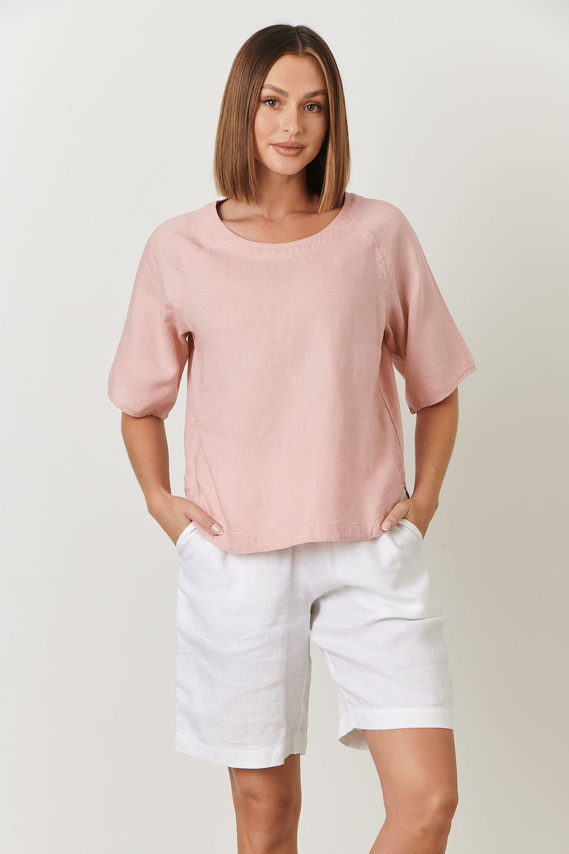 Linen Shorts - White