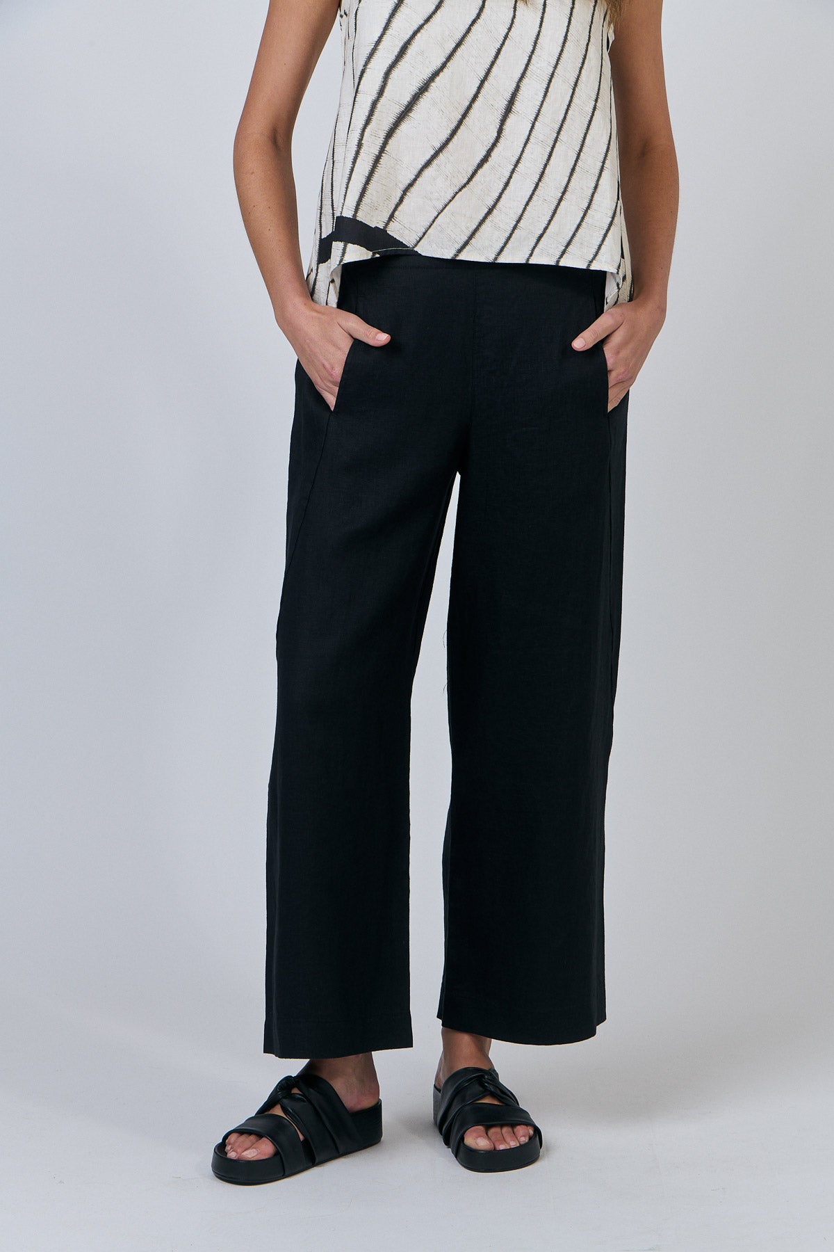Linen Pants - Black