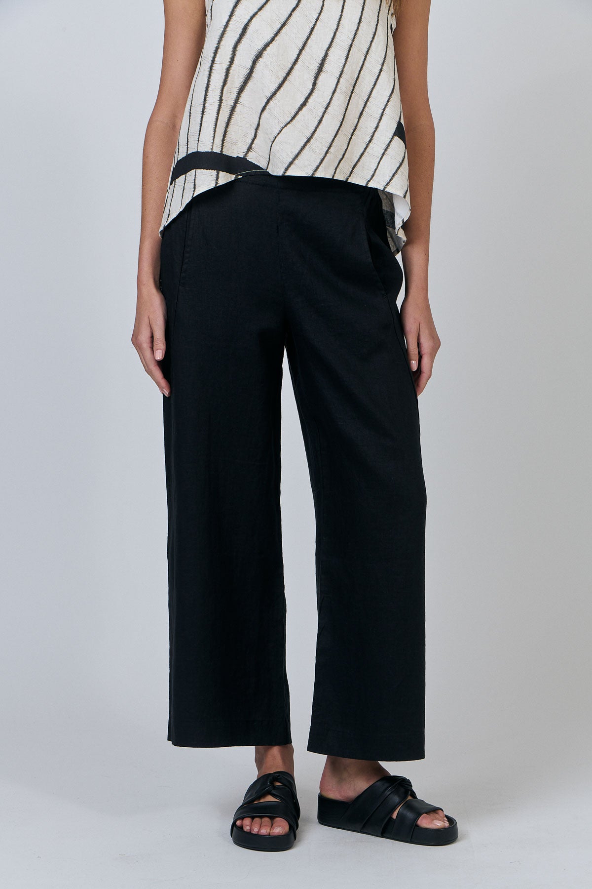 Linen Pants - Black