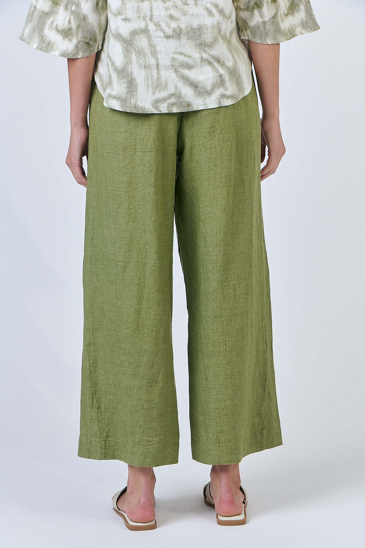 Linen Pants - Moss