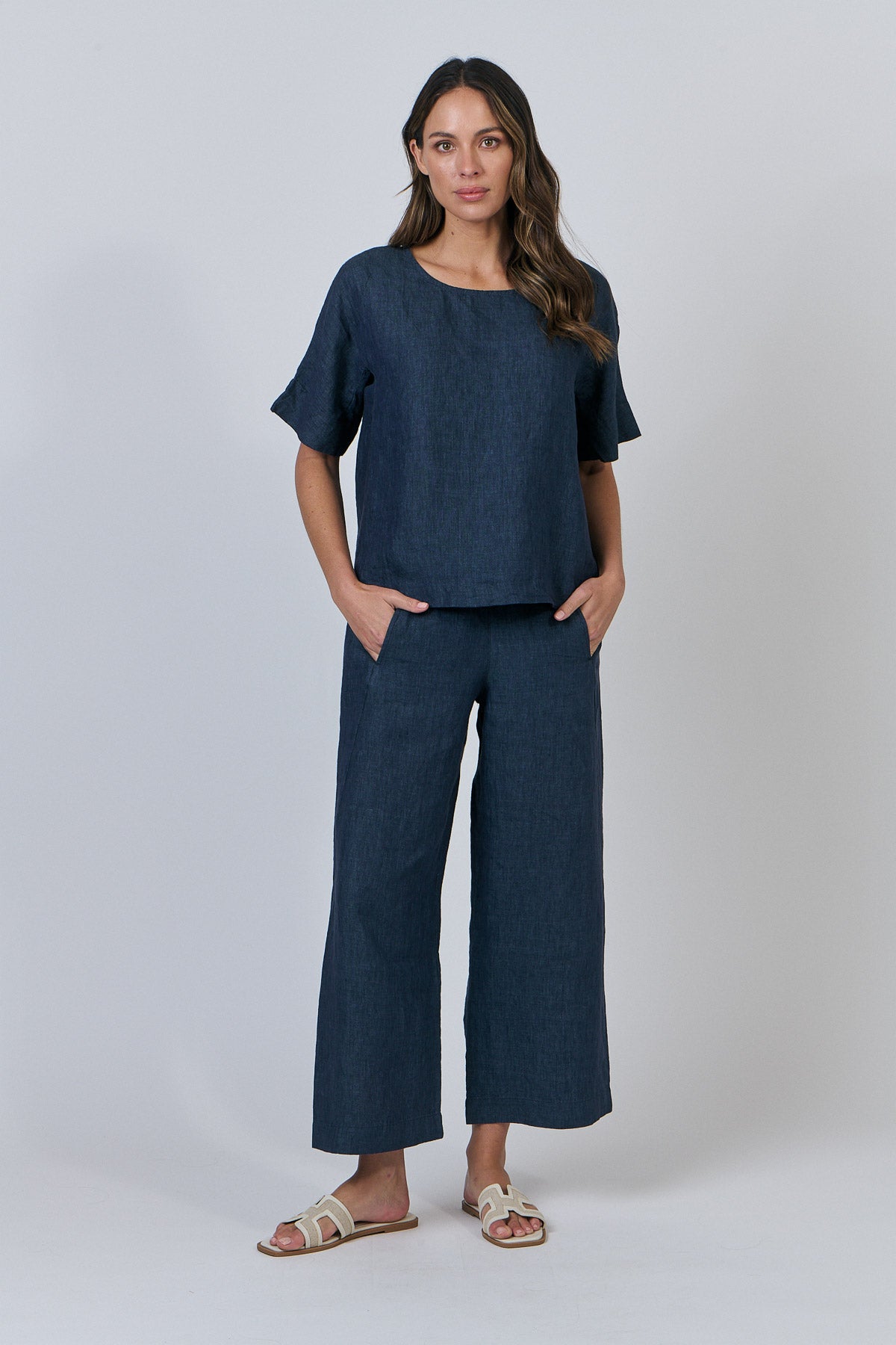 Linen Pants - Poseidon