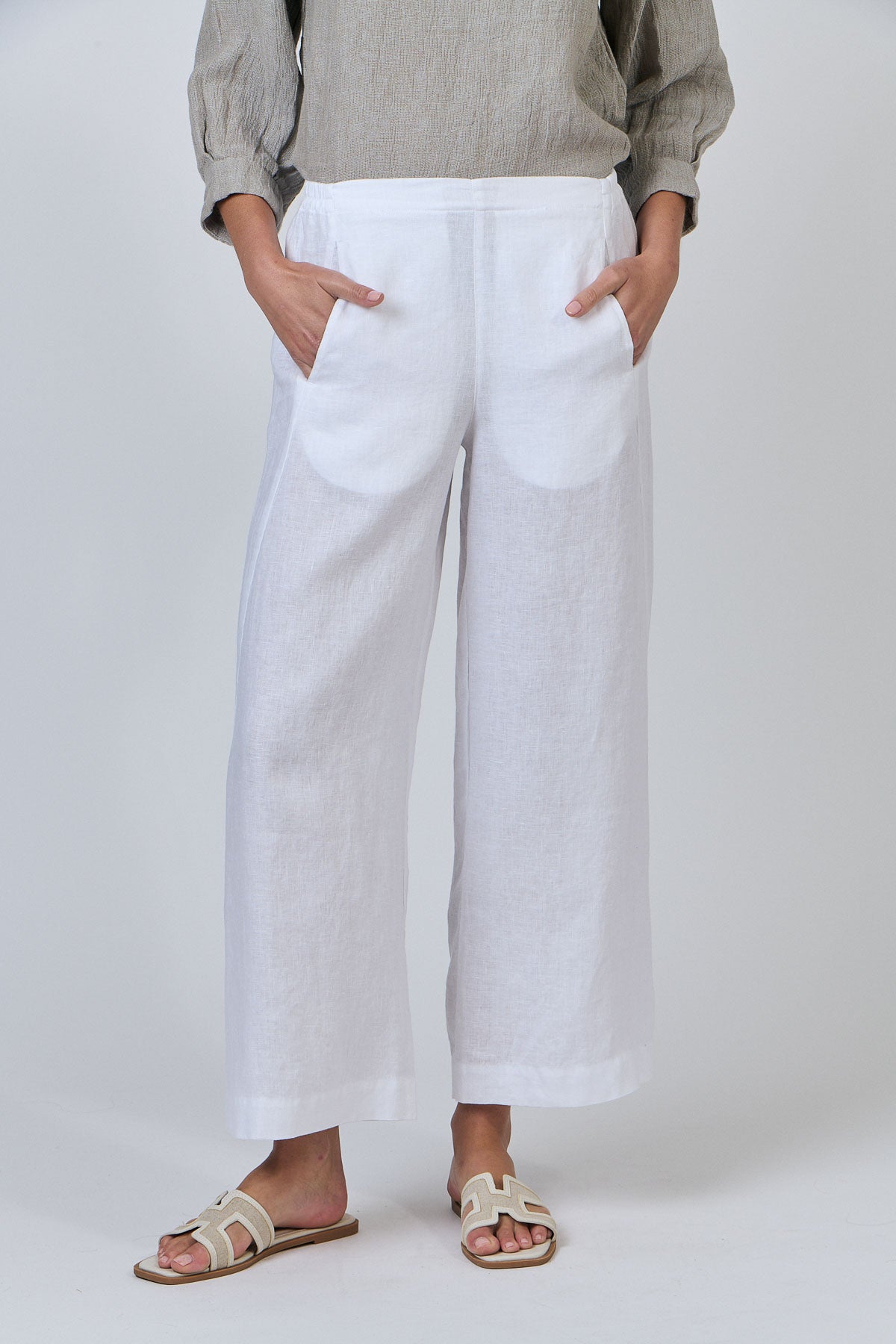 Linen Pants - White