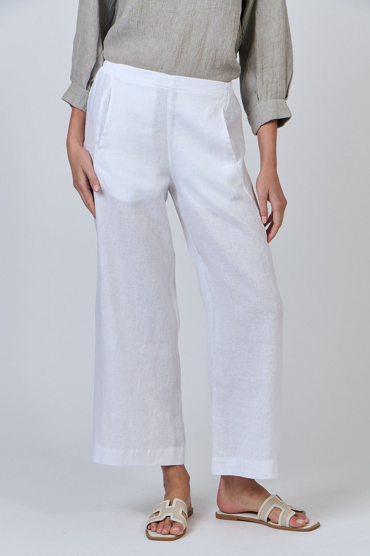 Linen Pants - White