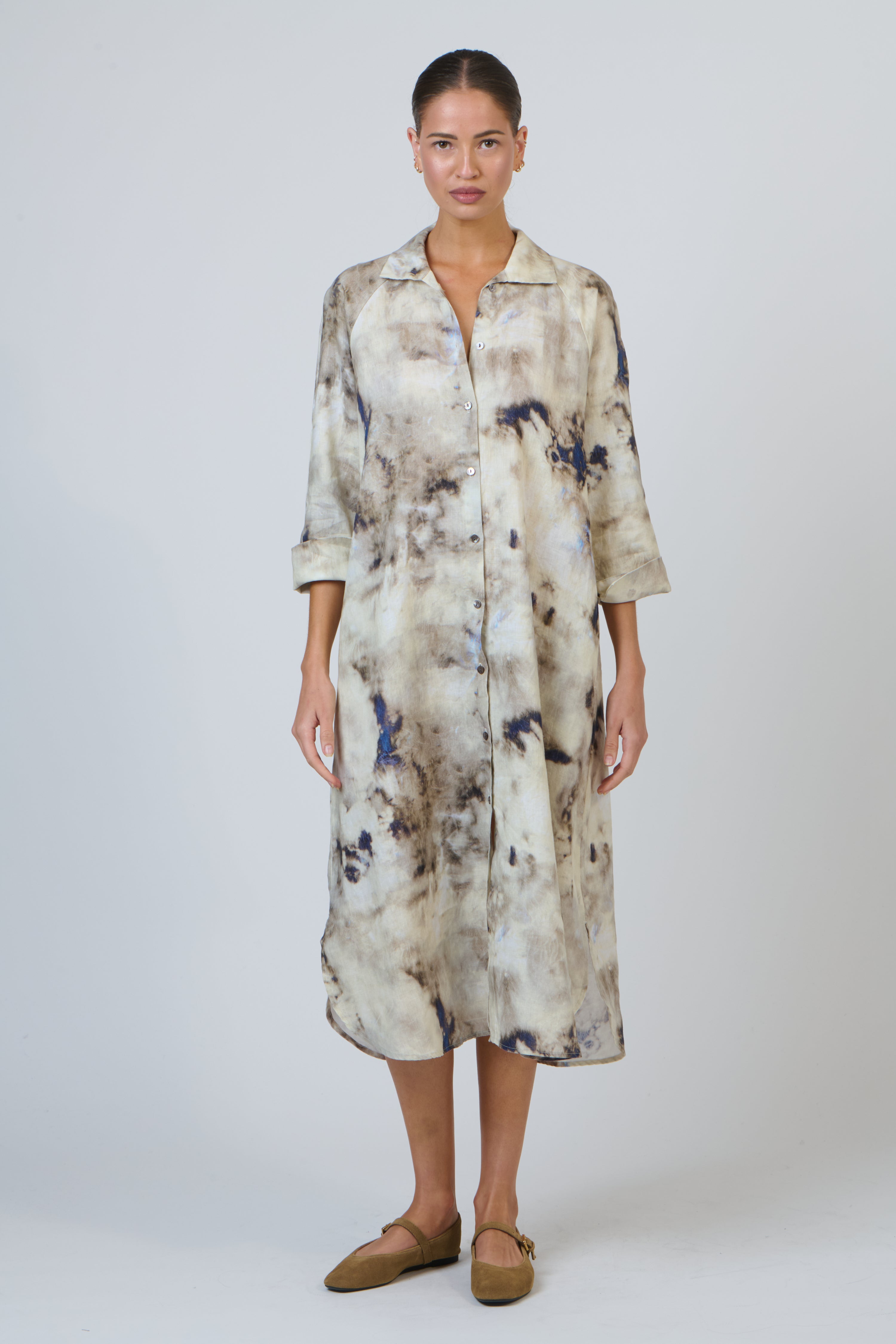 Linen Dress - Emperador