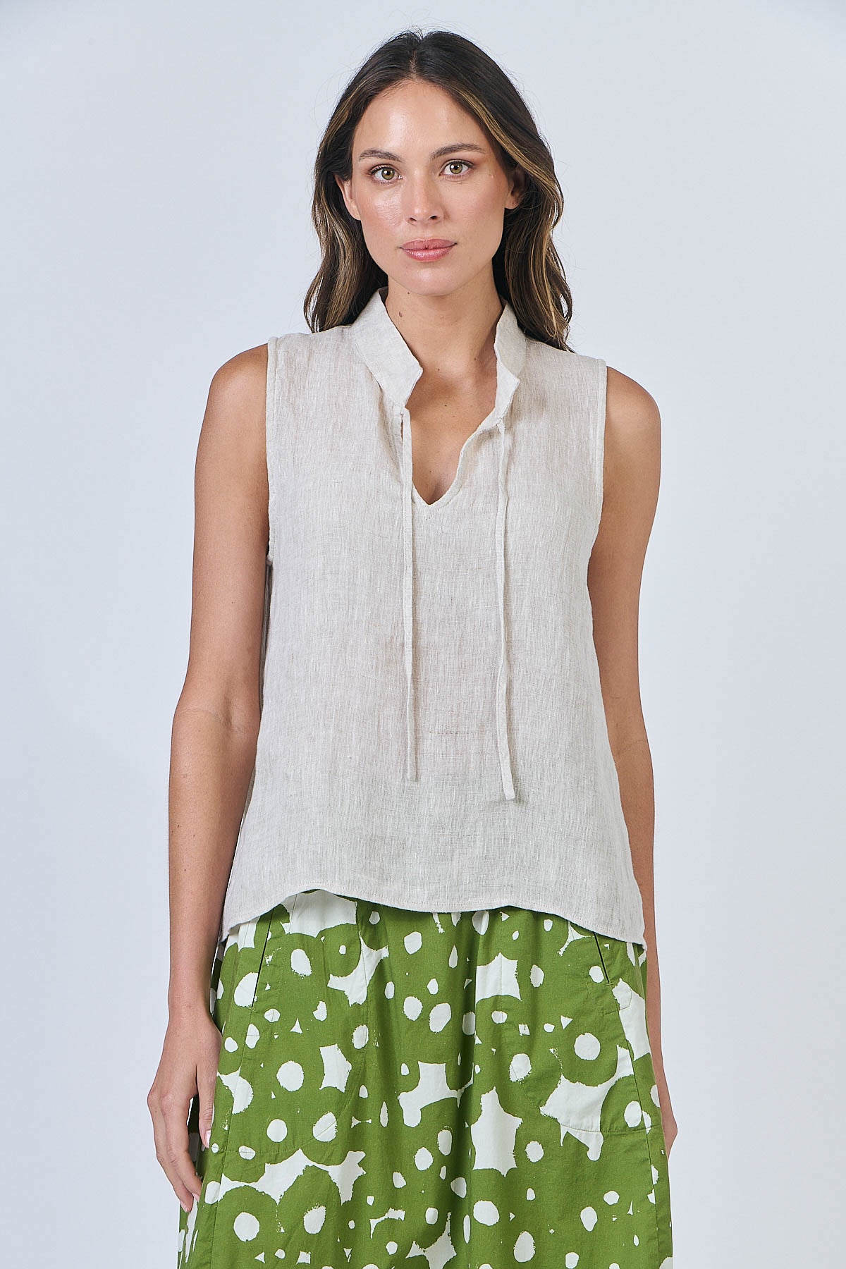 Linen Top - Soybean
