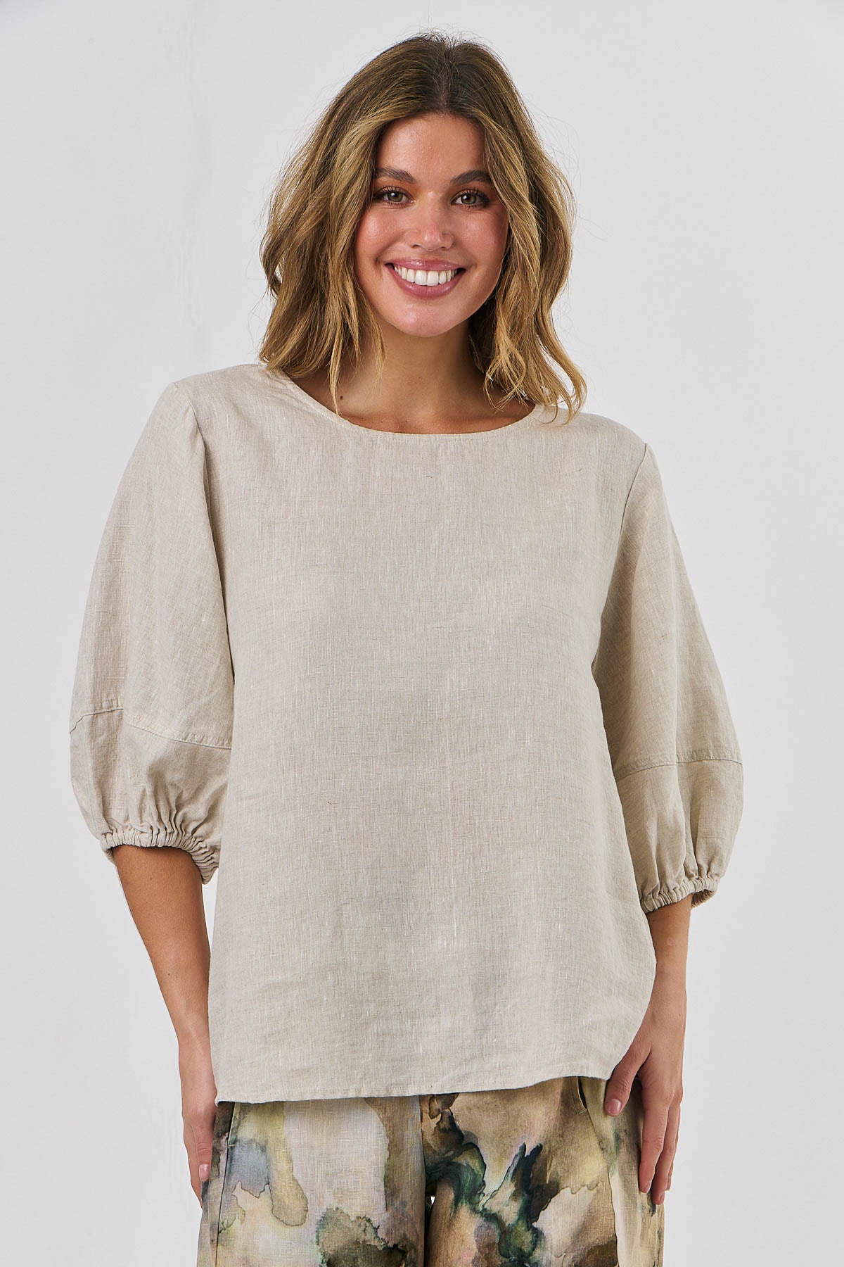 Linen Top - Sand