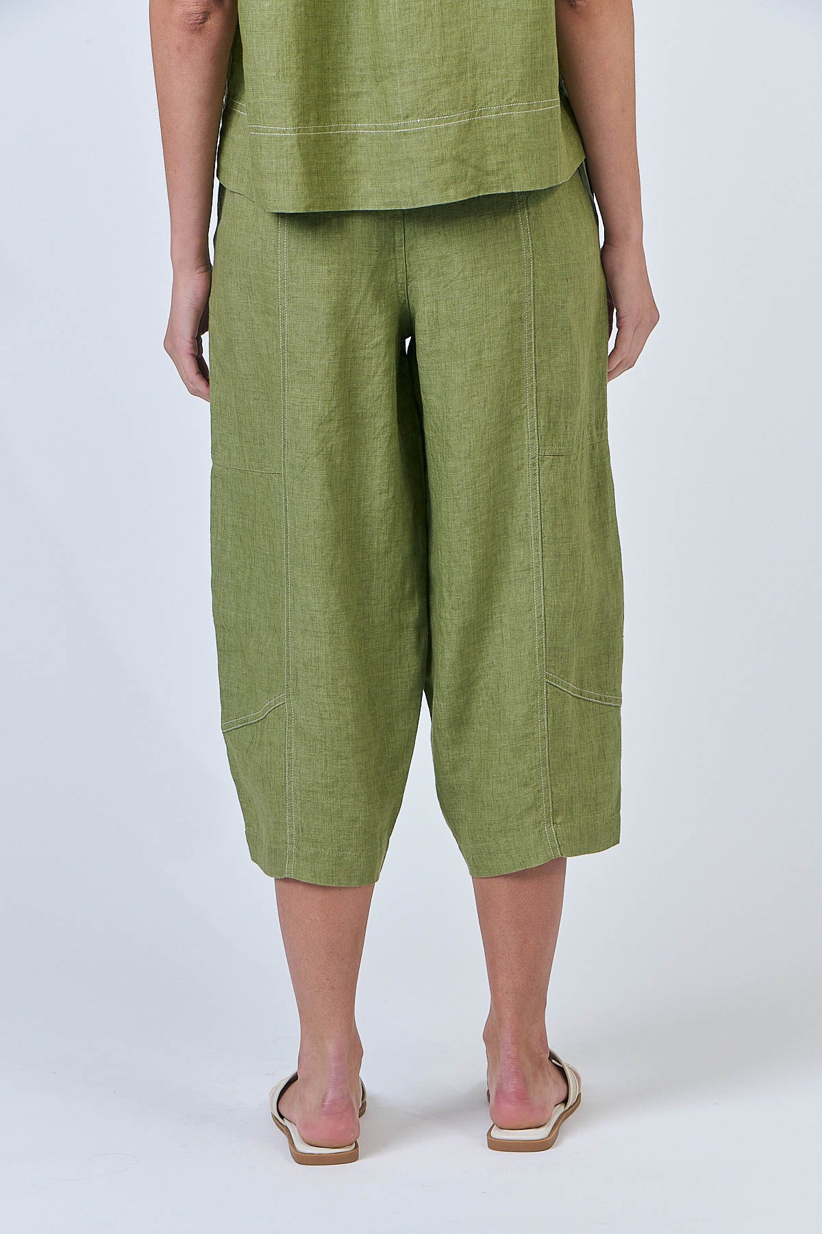 Linen Pants - Moss