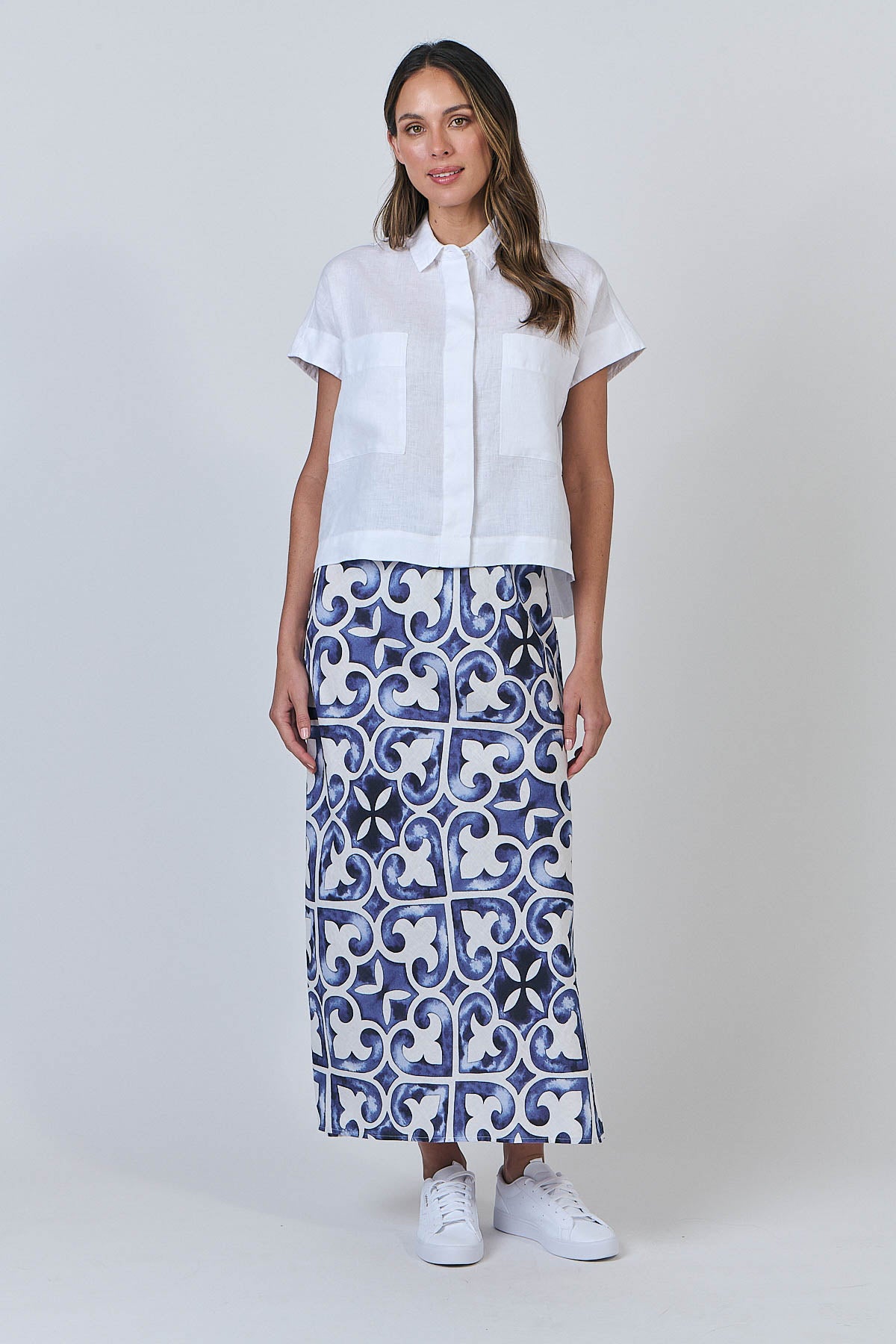 Linen Top - White