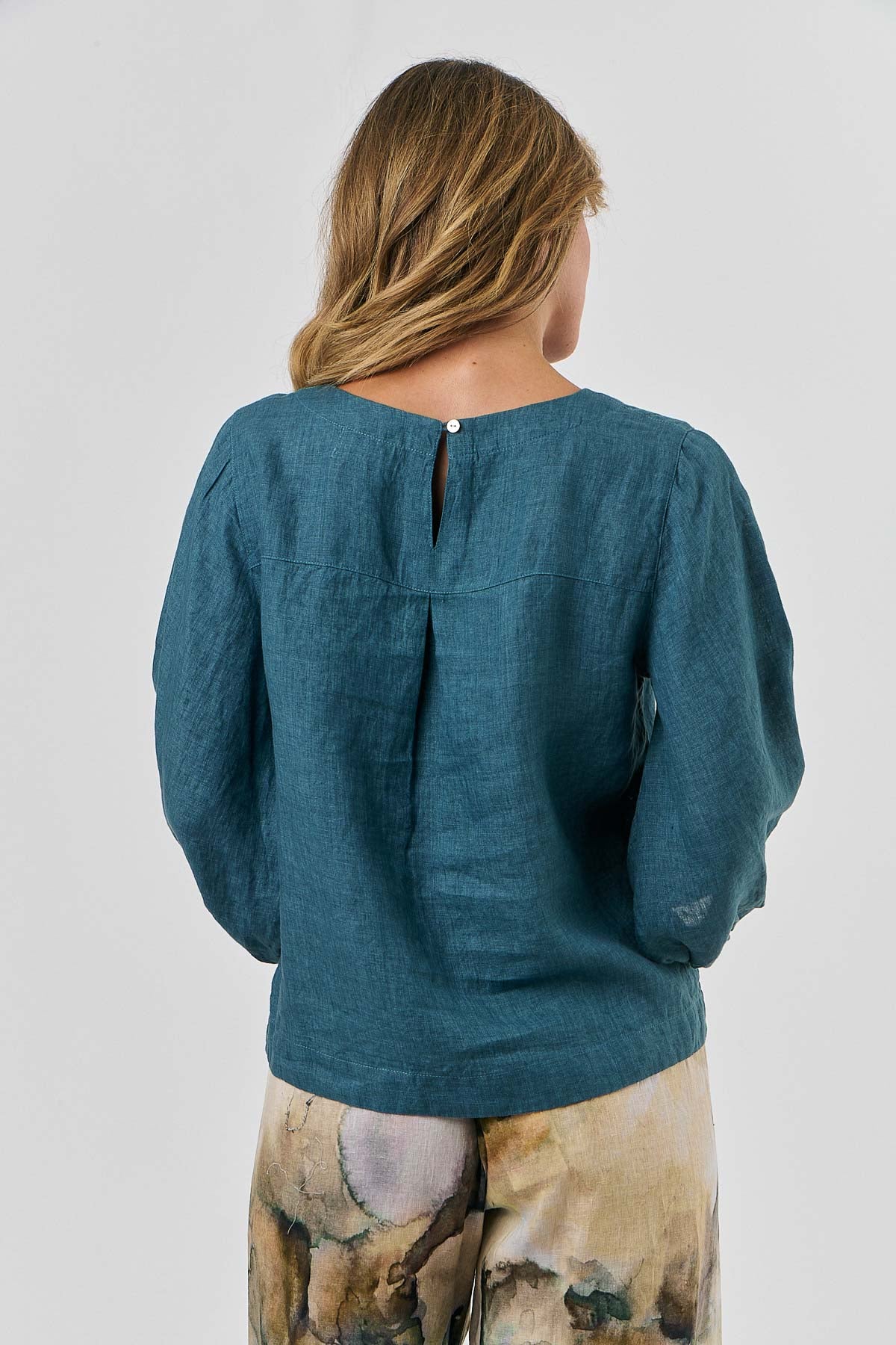 Linen Top - Eucalyptus