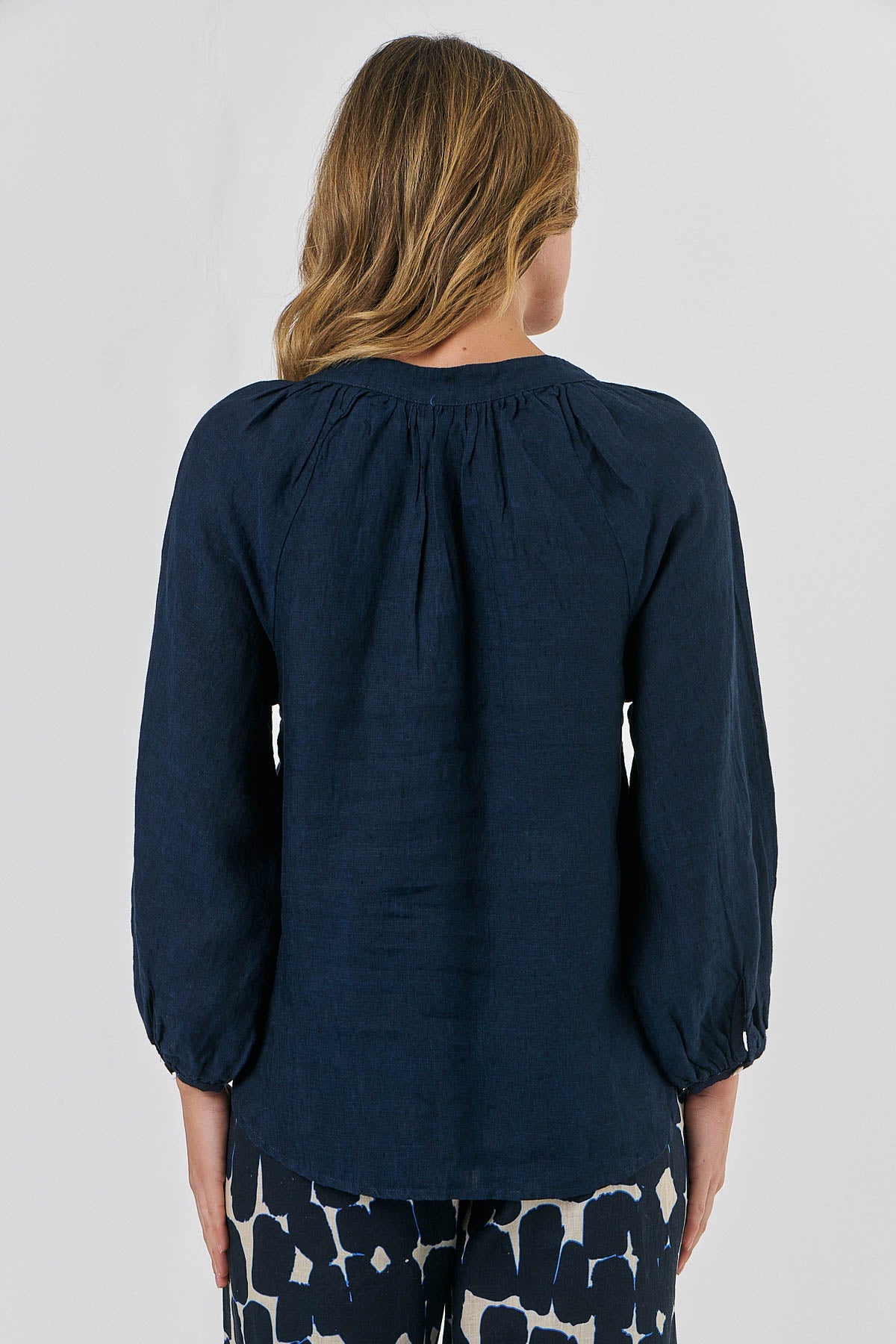 Linen Top - Midnight