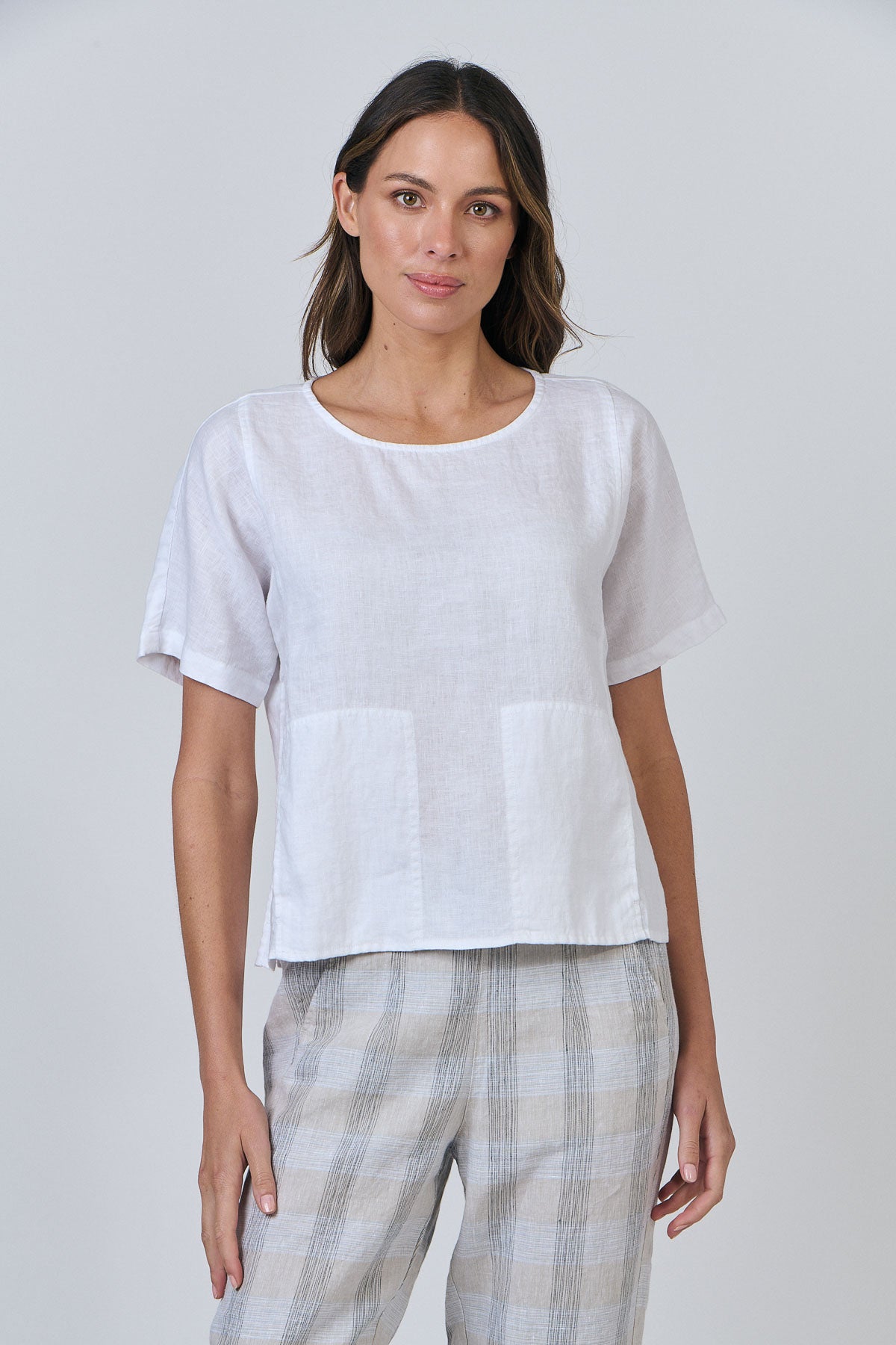 Linen Top - White