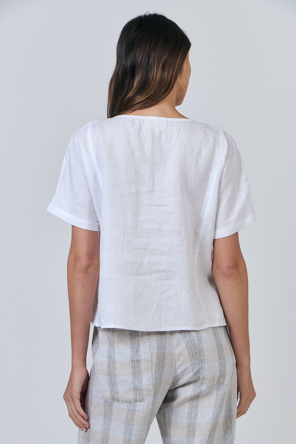Linen Top - White