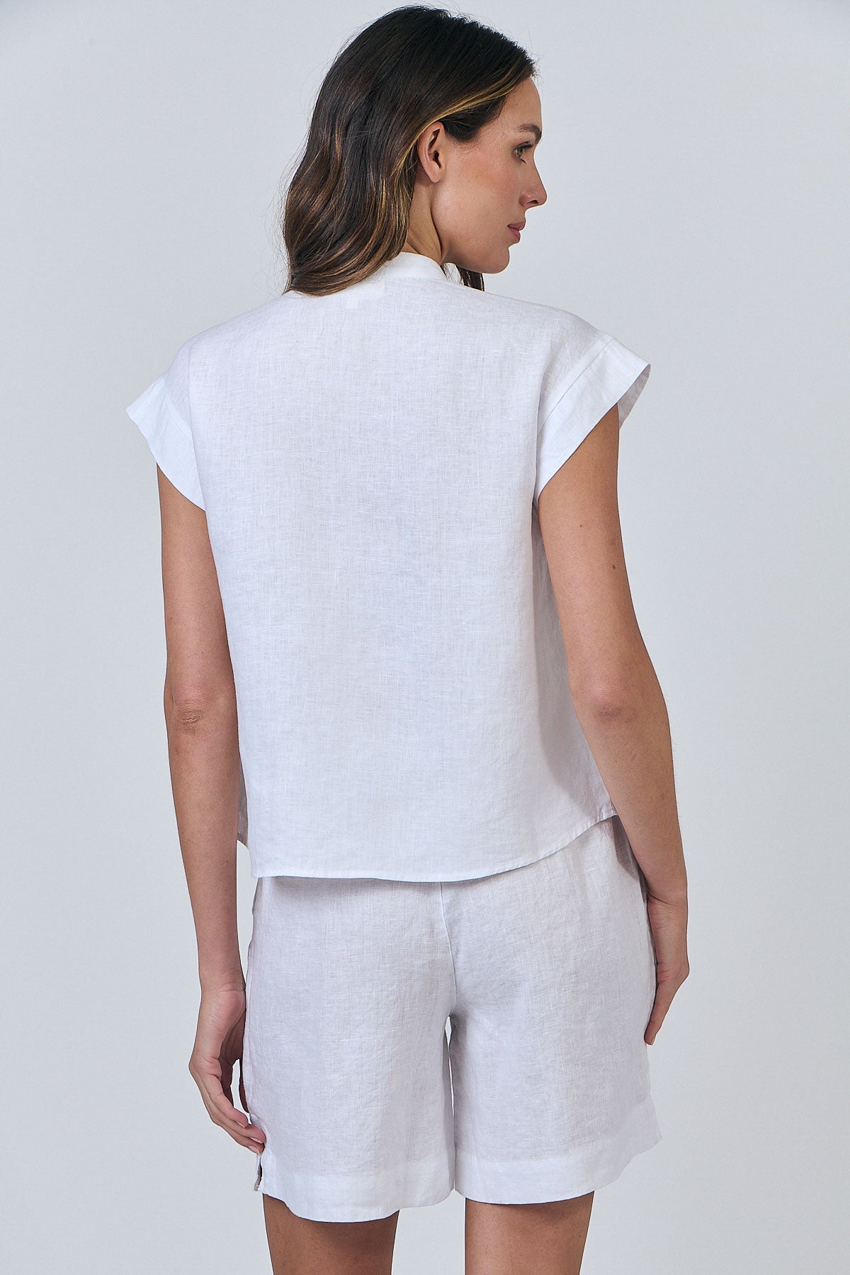 Linen Top - White
