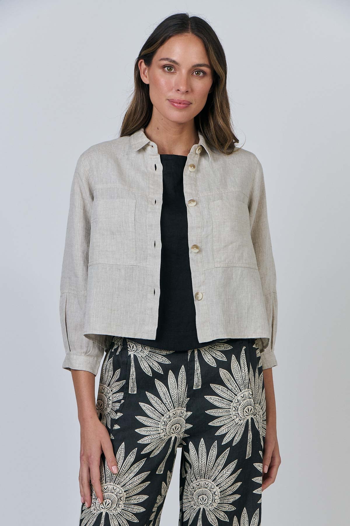 Linen Jacket - Sand