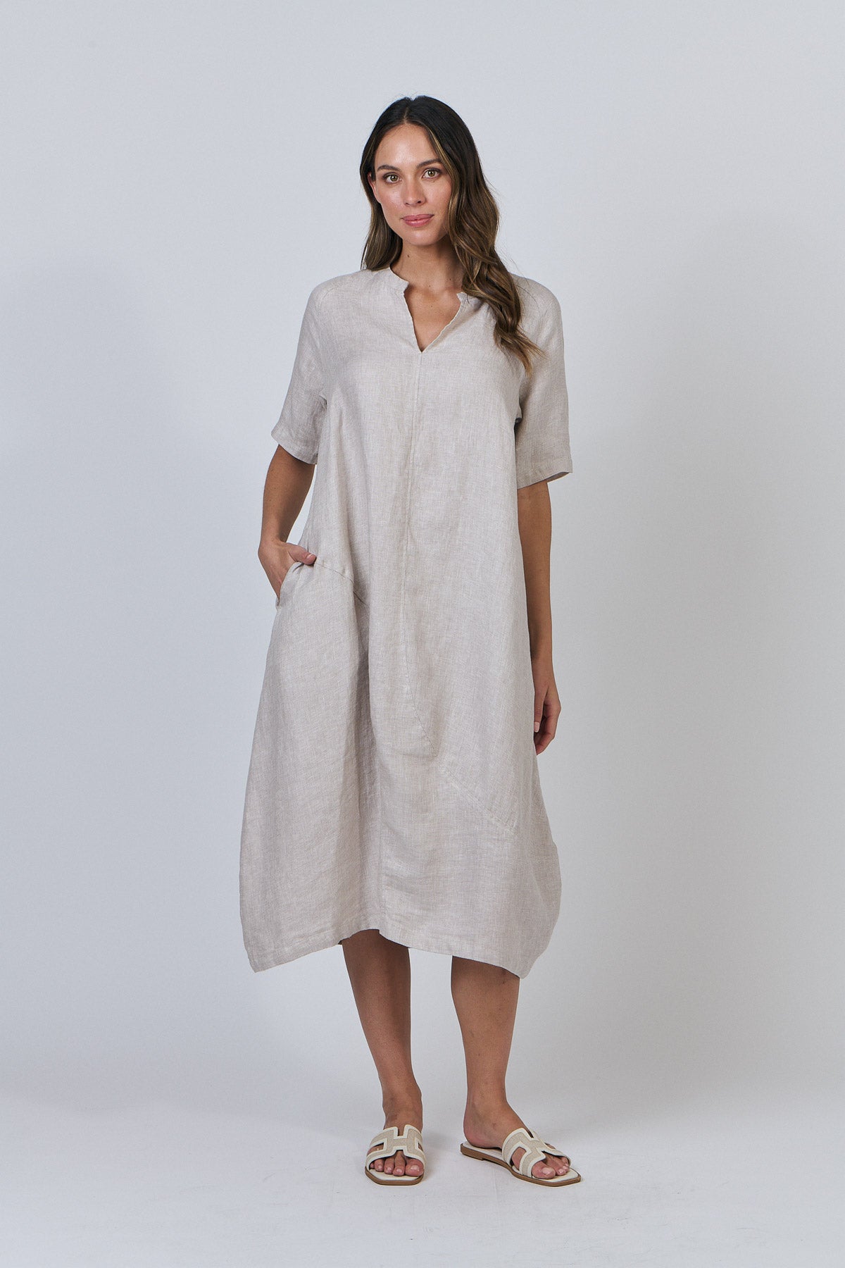 Linen Dress - Dune