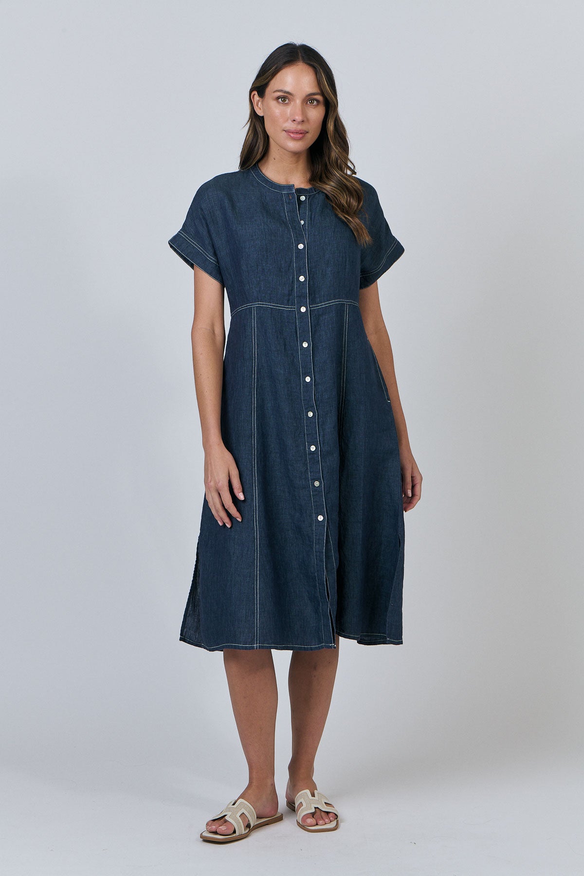 Linen Dress - Poseidon