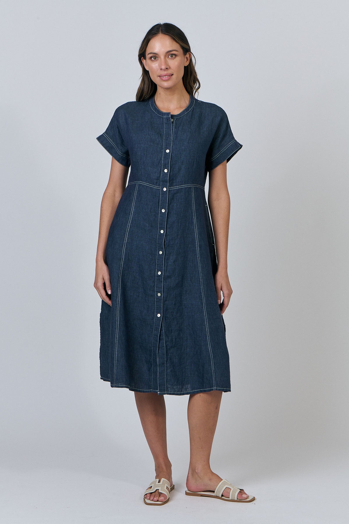Linen Dress - Poseidon