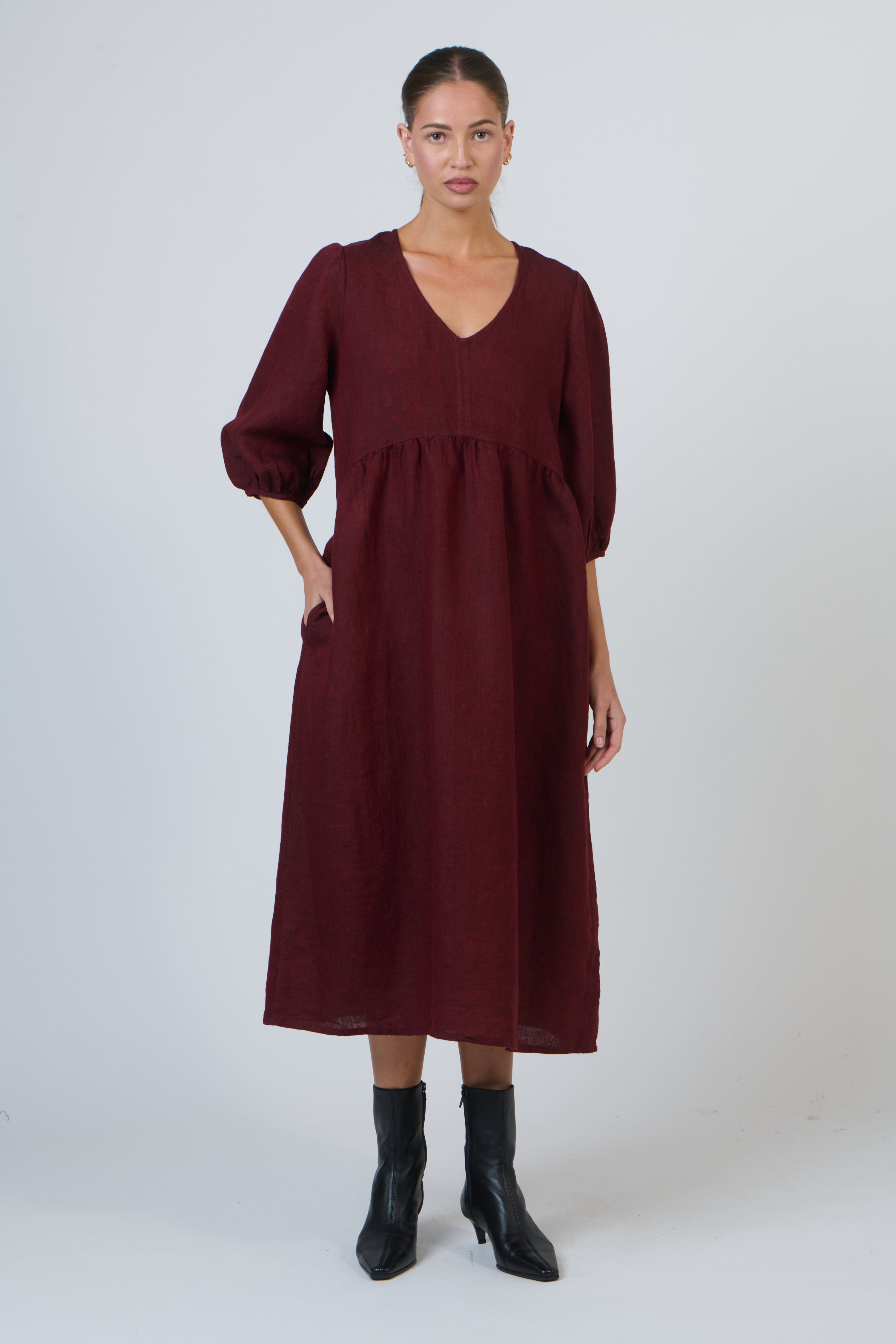 GA614 Dress - Redwood
