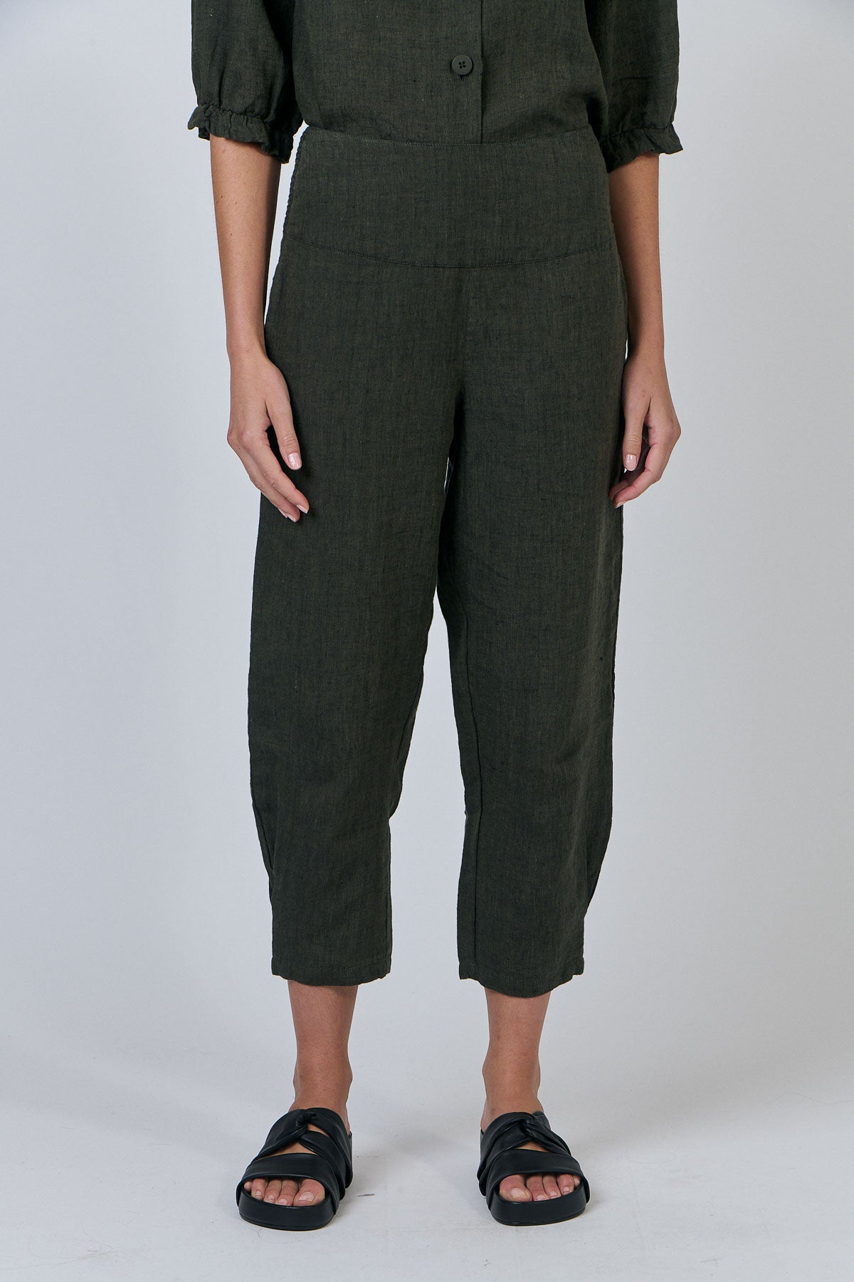 Linen Pants - Licorice