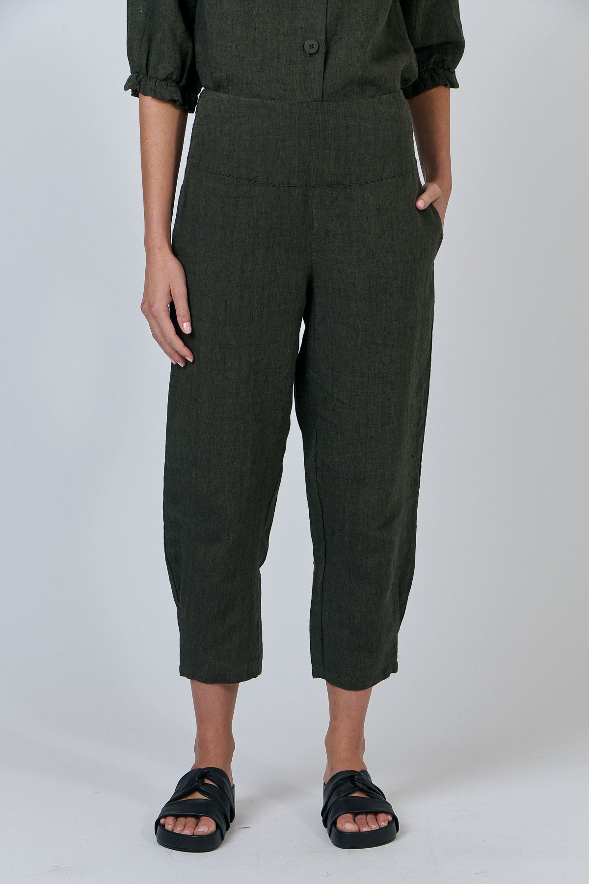 Linen Pants - Licorice
