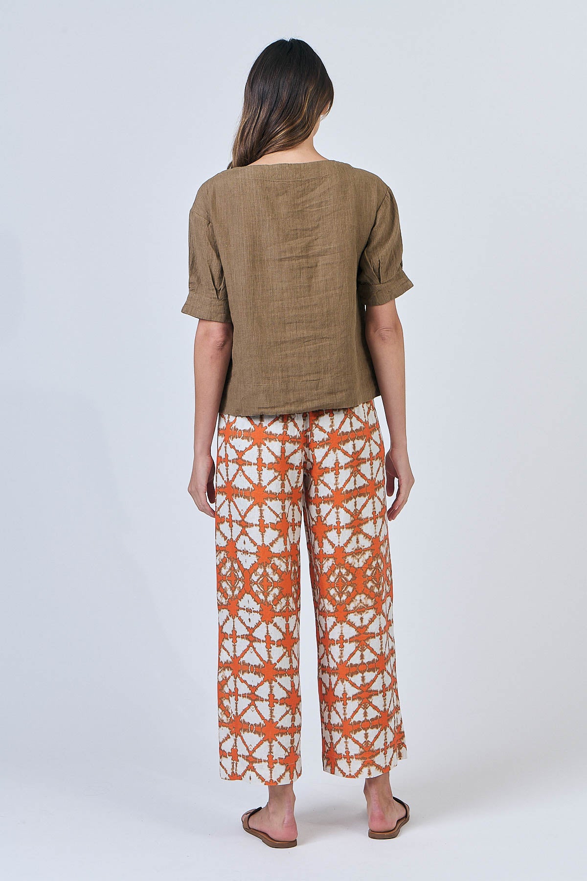Linen Top - Tobacco