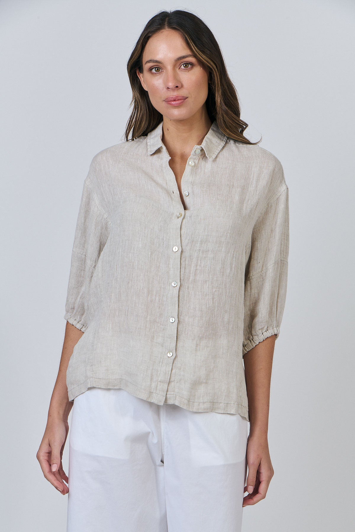 Linen Top - Soybean