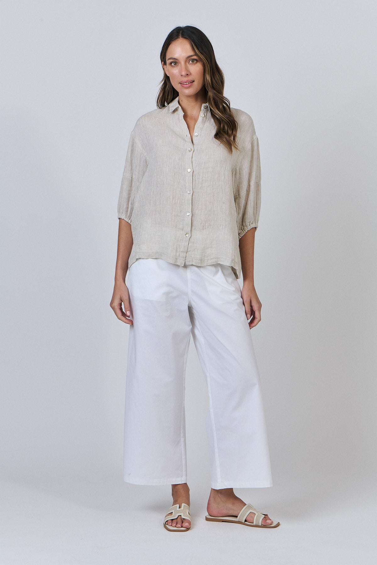 Linen Top - Soybean