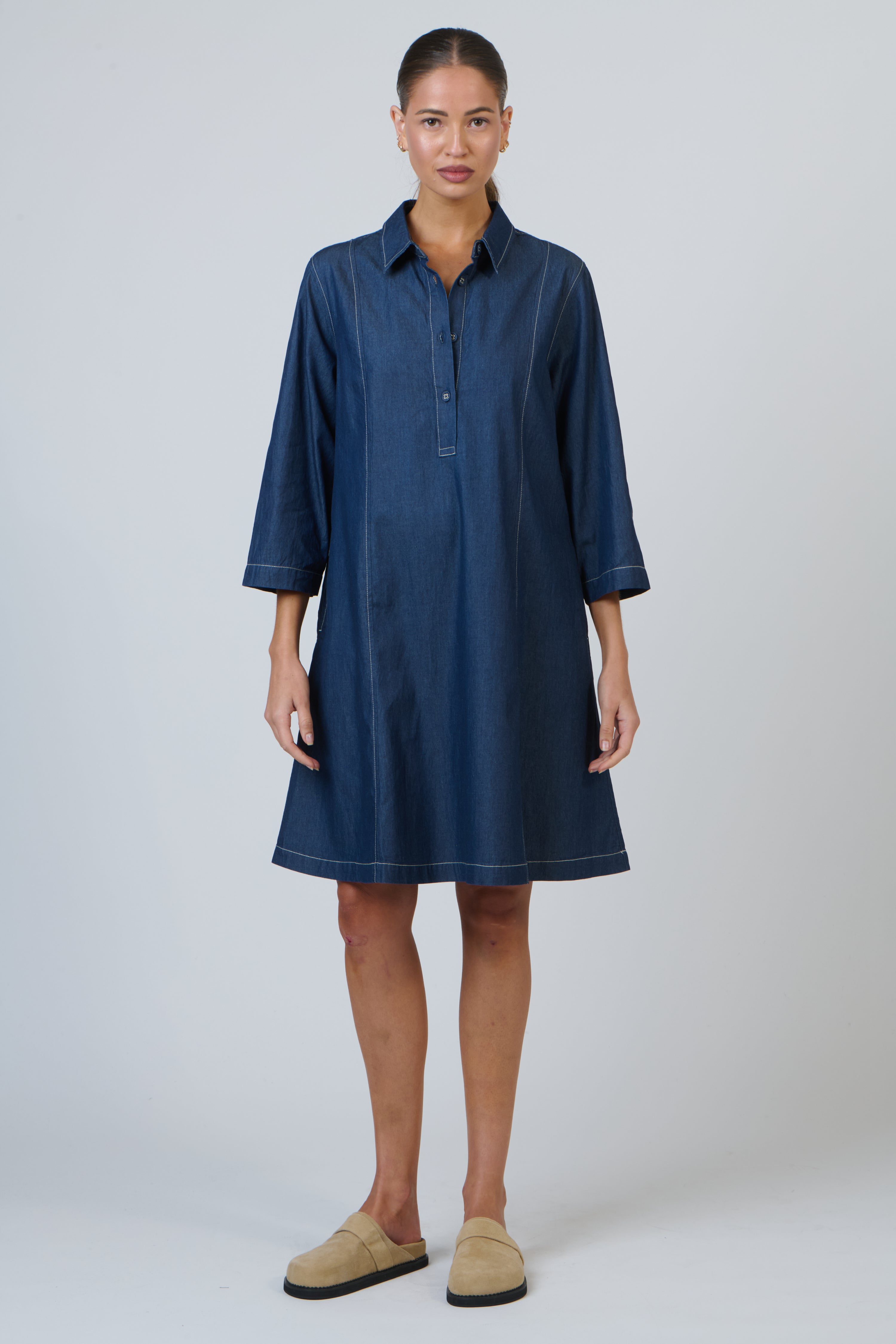 GA664 Dress - Denim