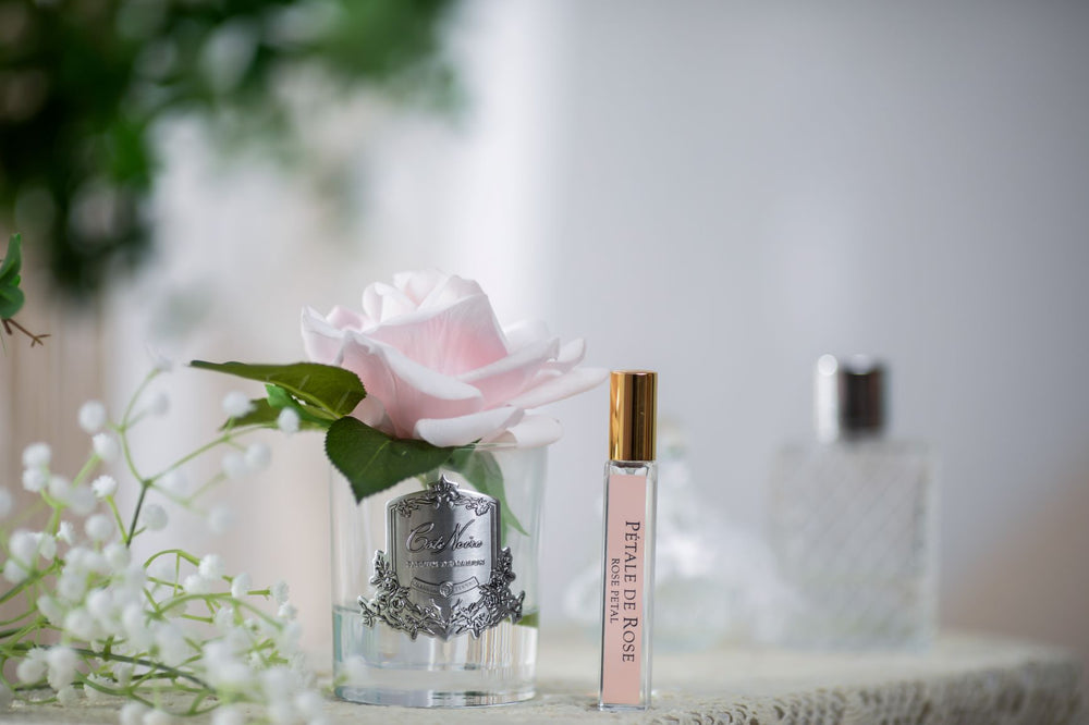 Perfumed Natural Touch Single Rose - Clear - French Pink