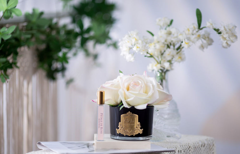 Perfumed Natural Touch Five Roses - Black - Pink Blush