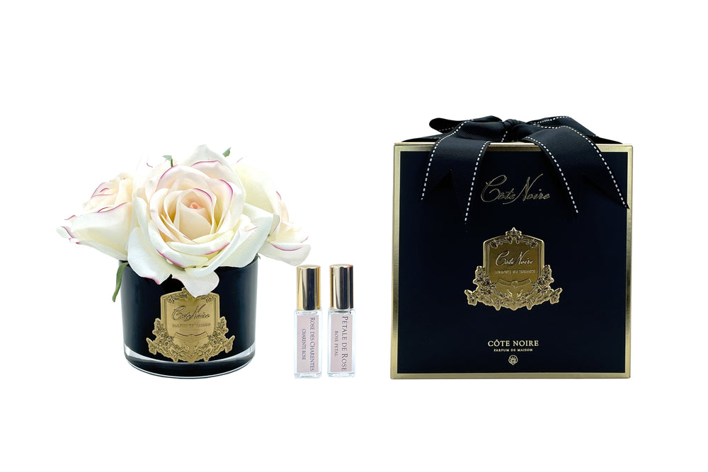 Perfumed Natural Touch Five Roses - Black - Pink Blush