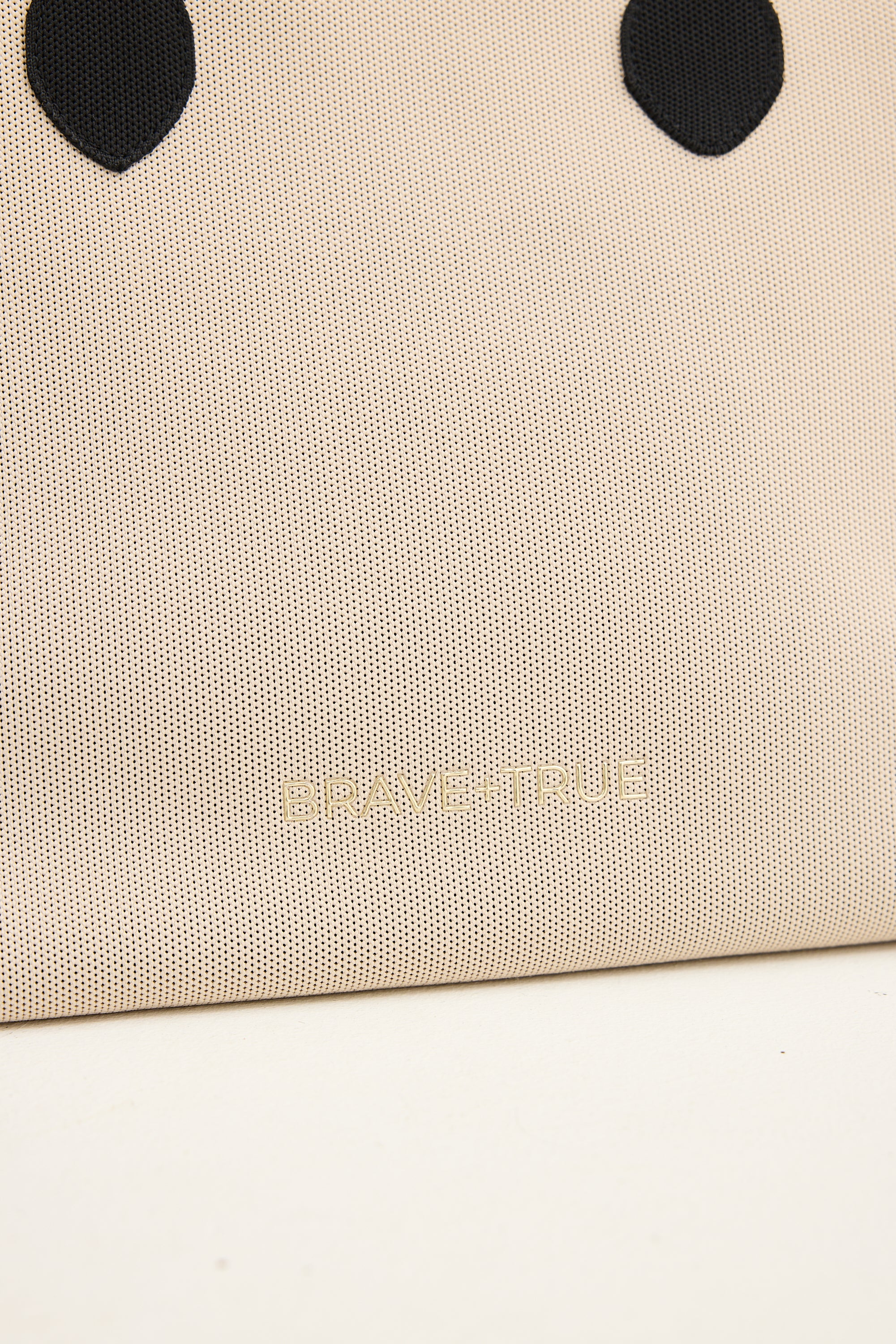 Matcha Tote Bag - Natural with Black