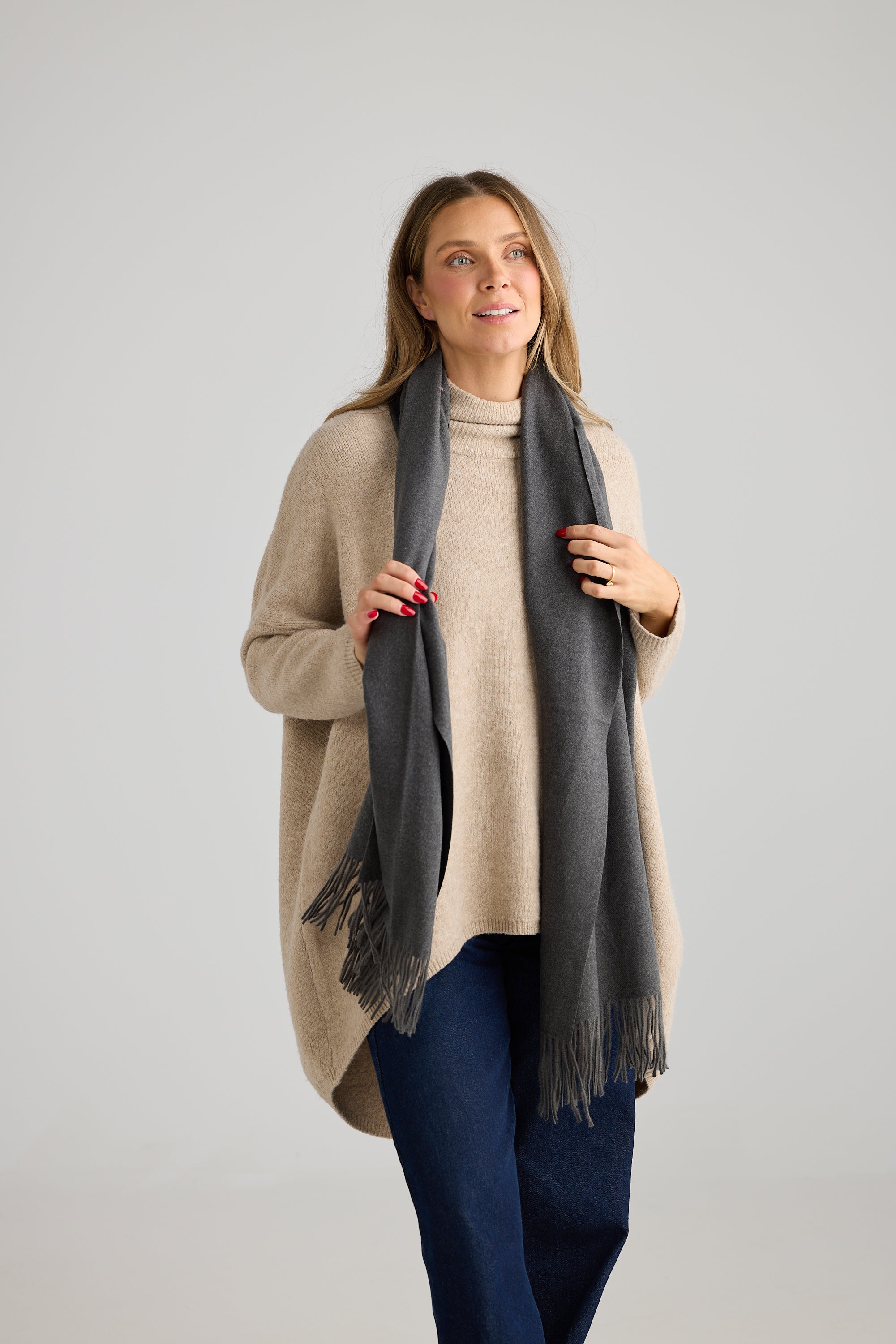 Phoenix Scarf - Charcoal
