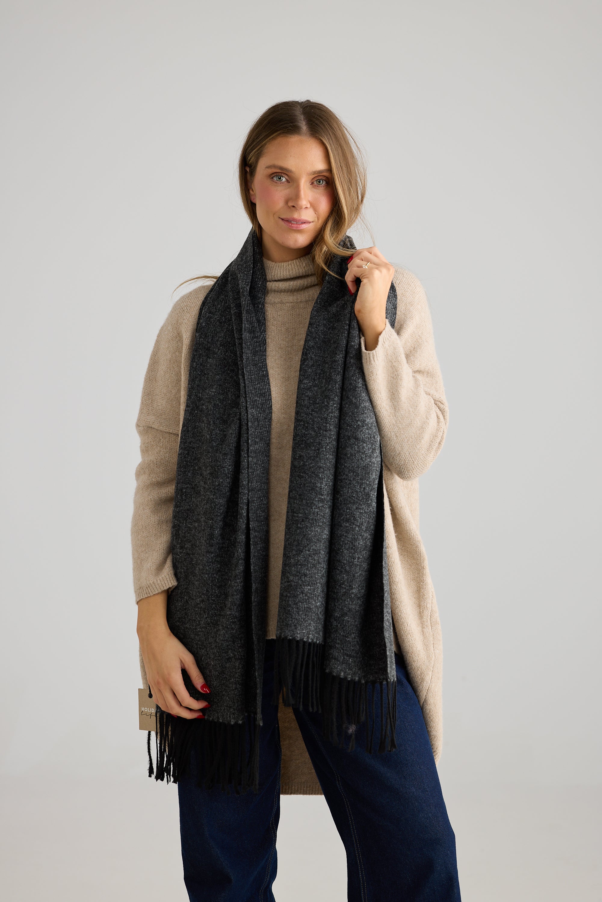 Sacramento Scarf - Charcoal