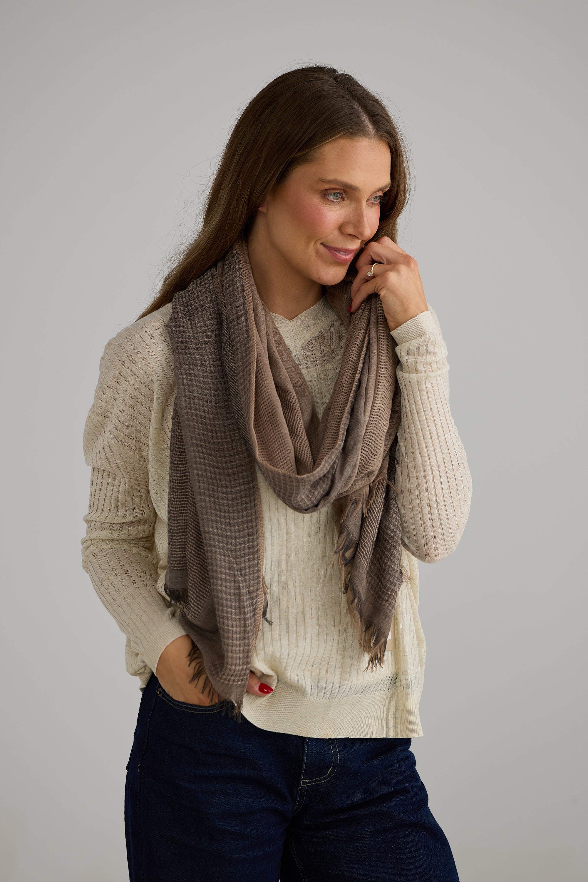 Santa Fe Scarf - Grey