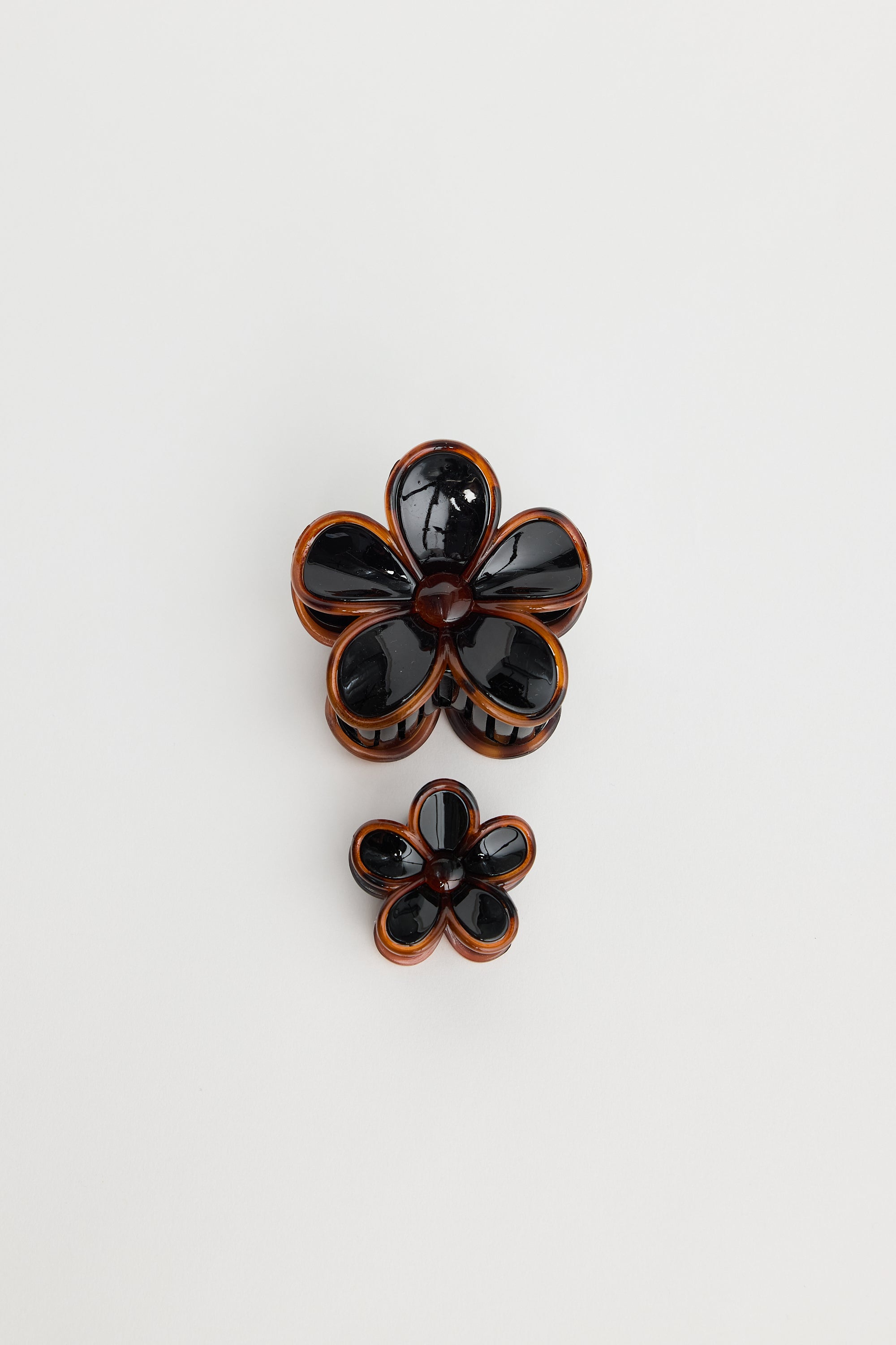 Flora Hair Claw 2 Pk - Black