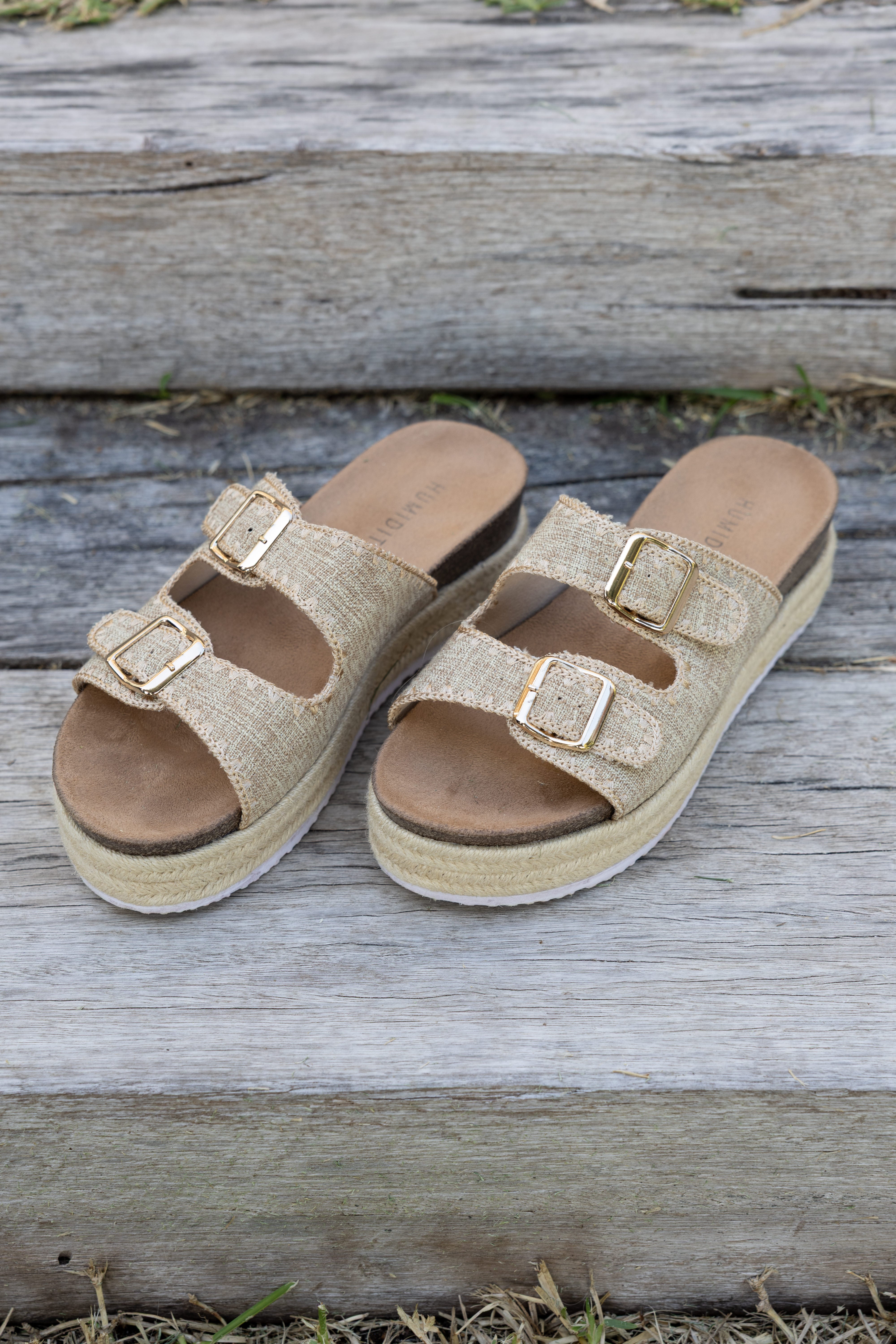 Linen Slide - Natural