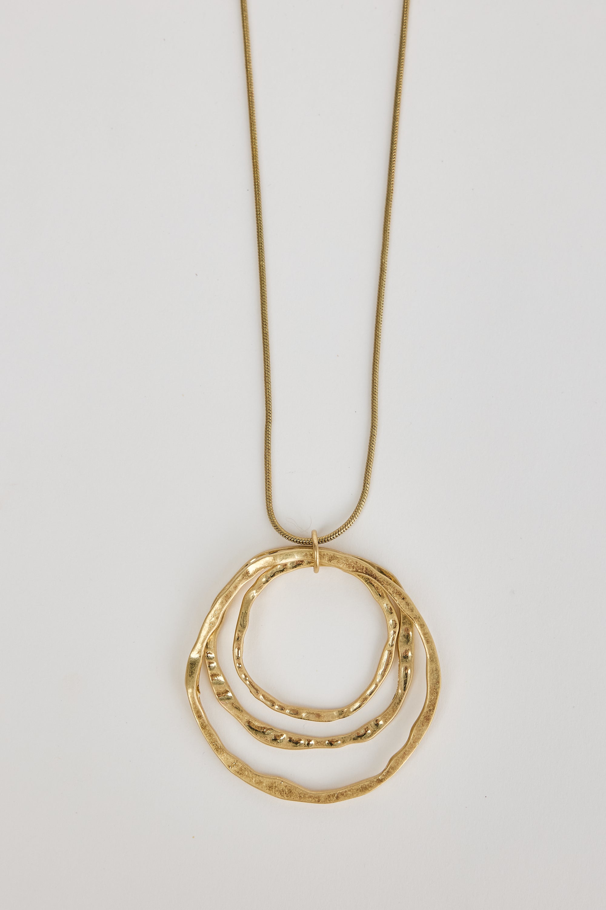 3 Rings Necklace - Gold