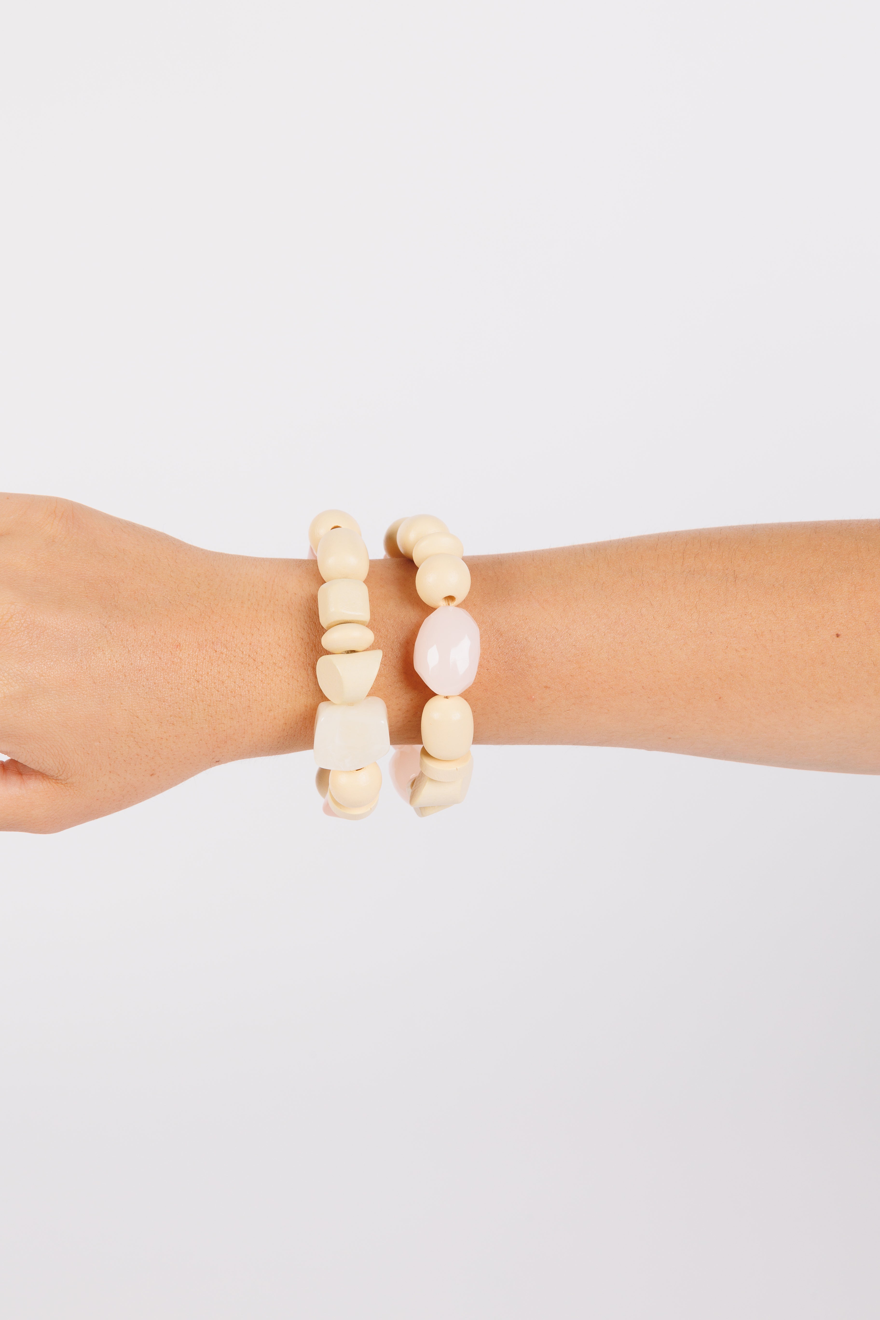 Nessa Bracelet Set - Light Pink