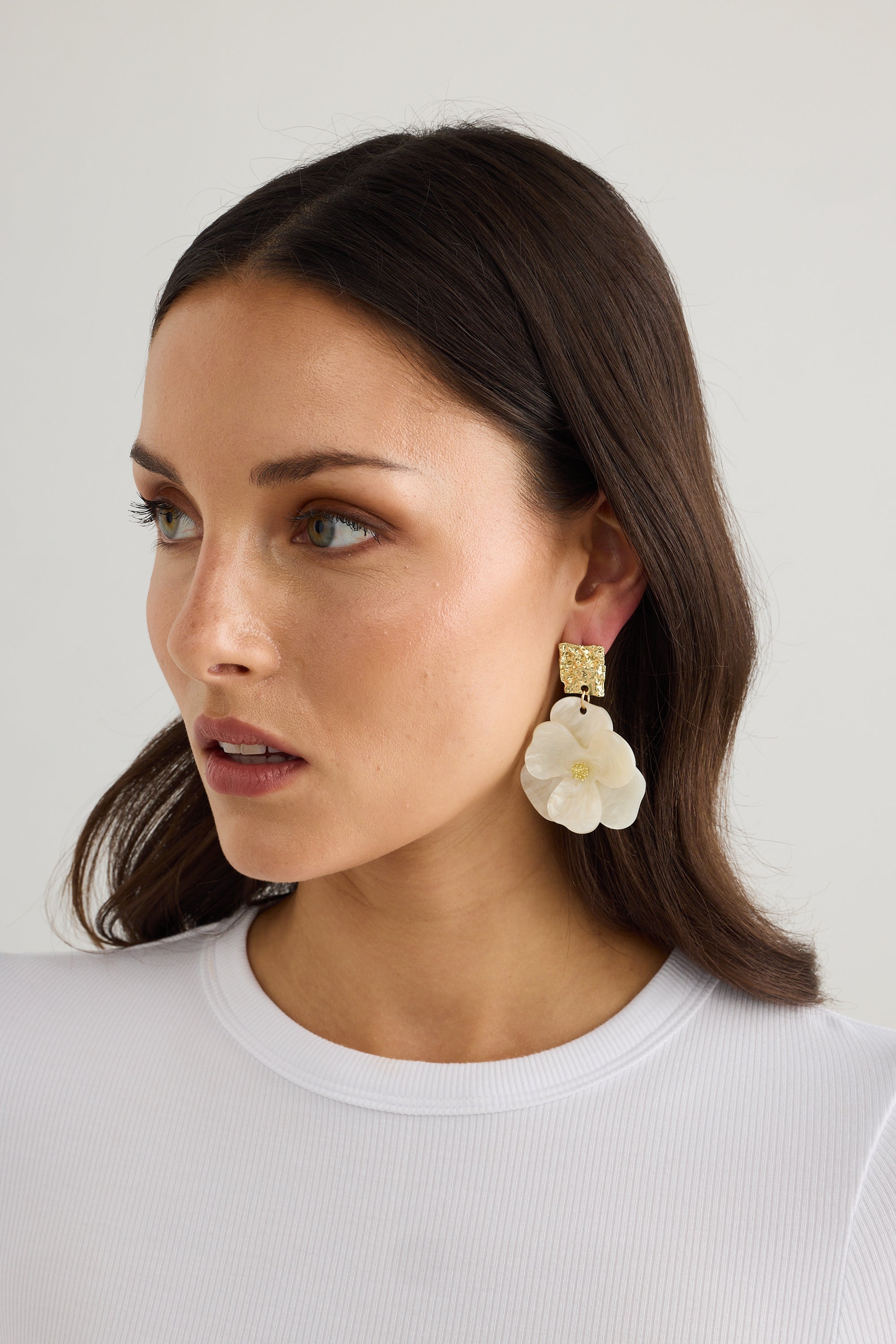 Ariella Earrings - White