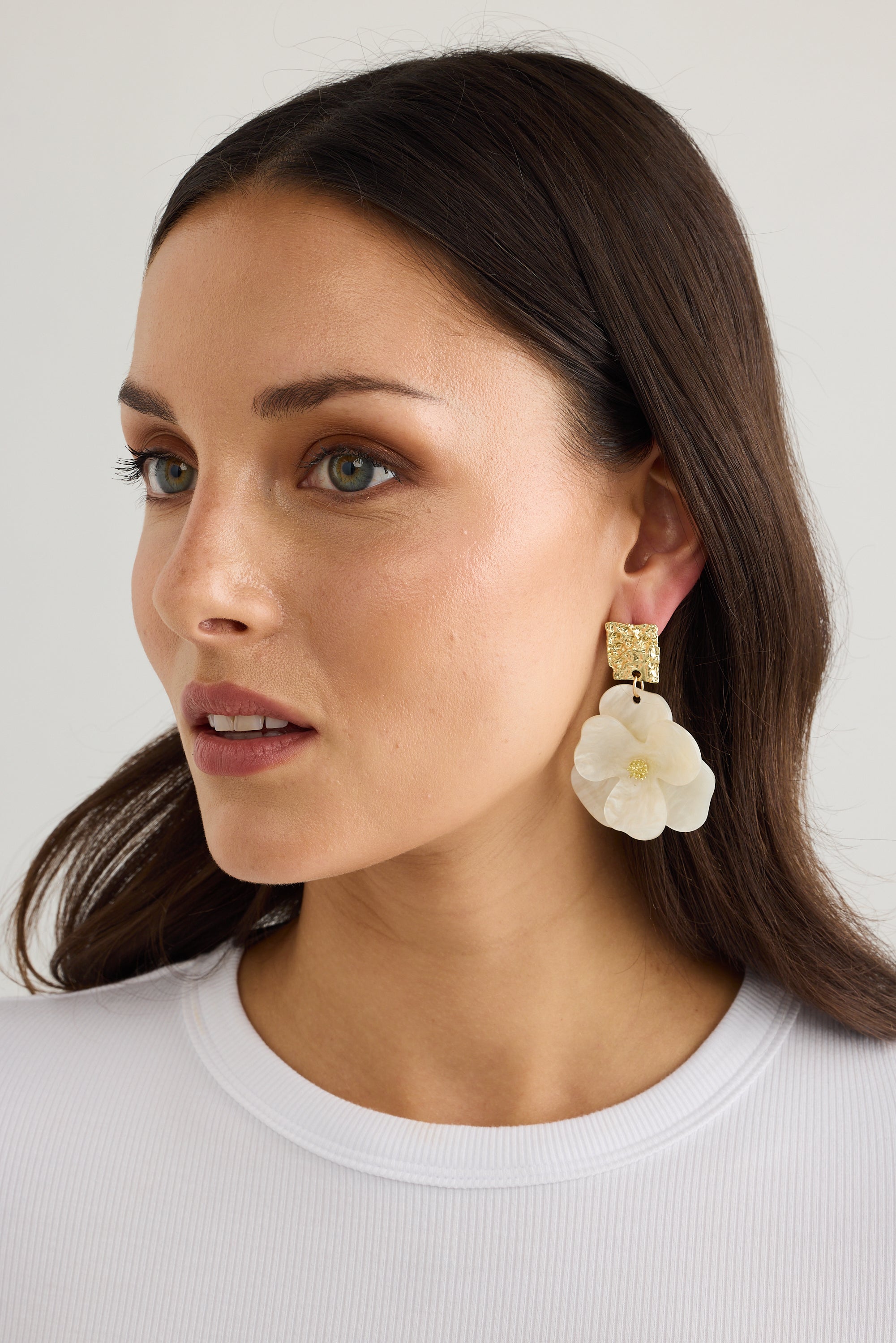 Ariella Earrings - White