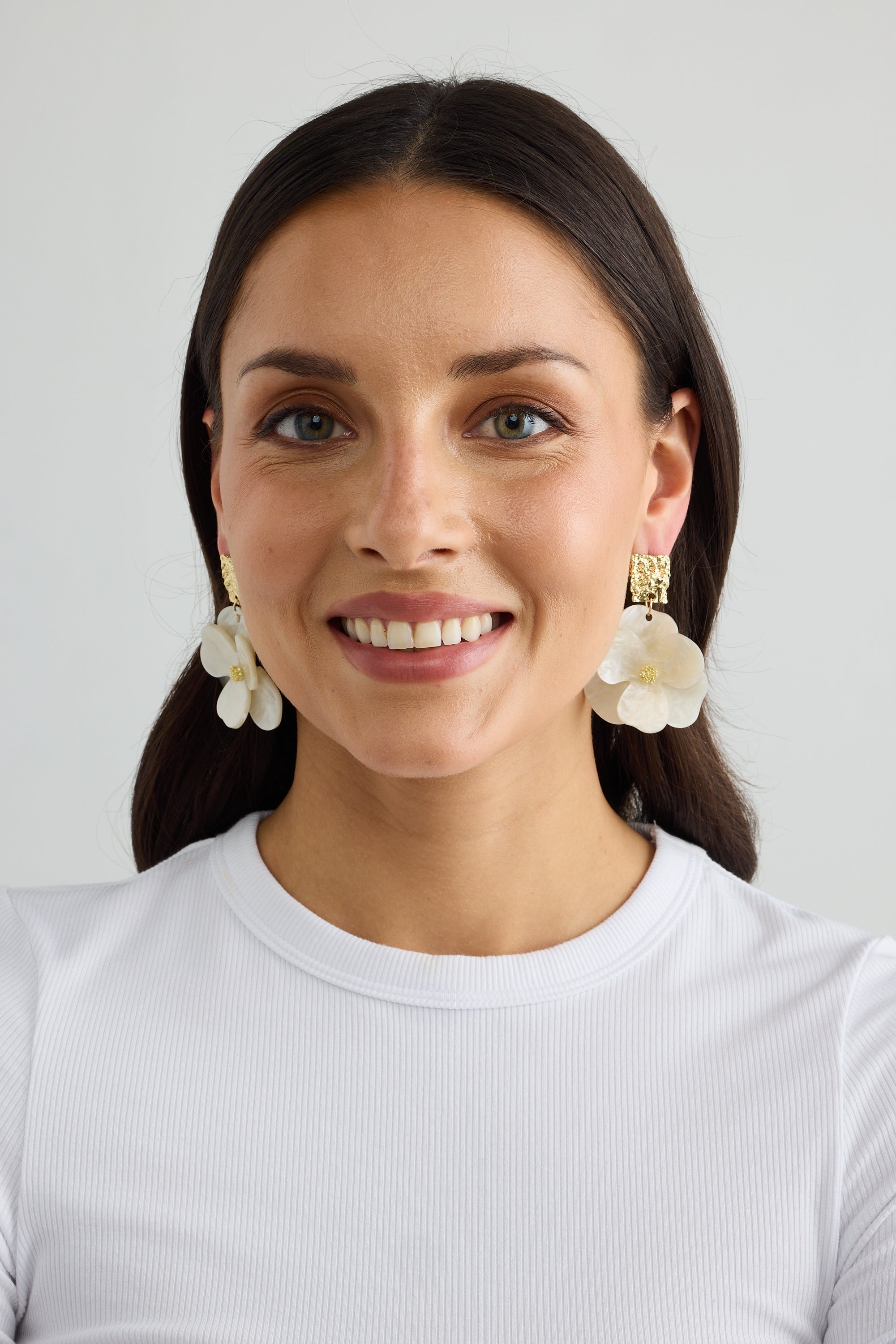 Ariella Earrings - White