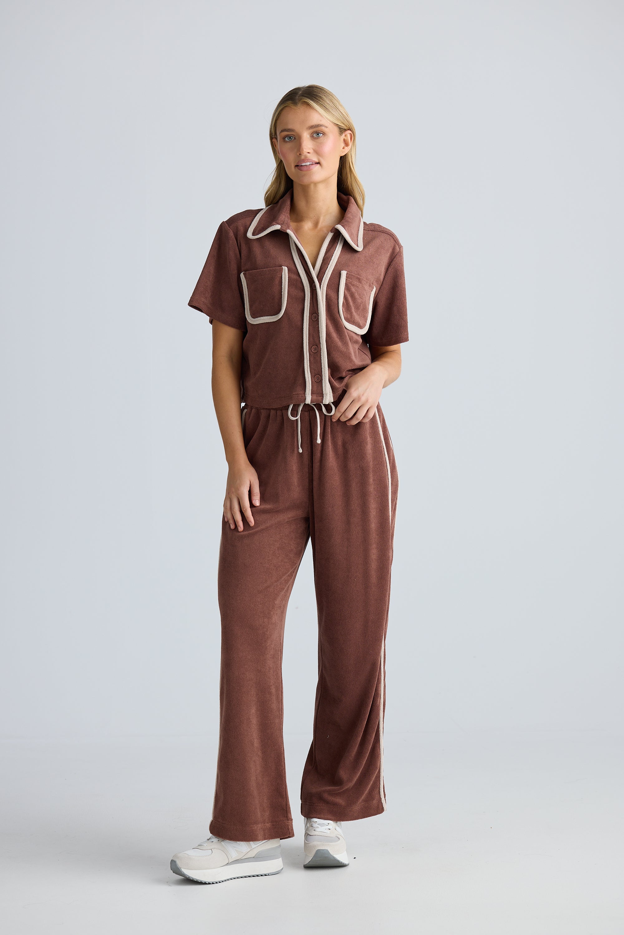 Floor Plan Shirt - Coffee