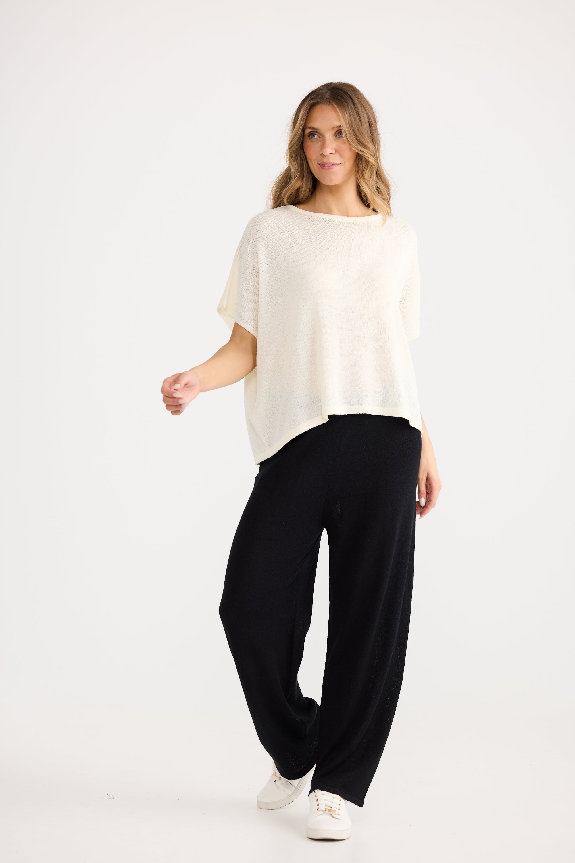 Ruthie Knit Top - Cream