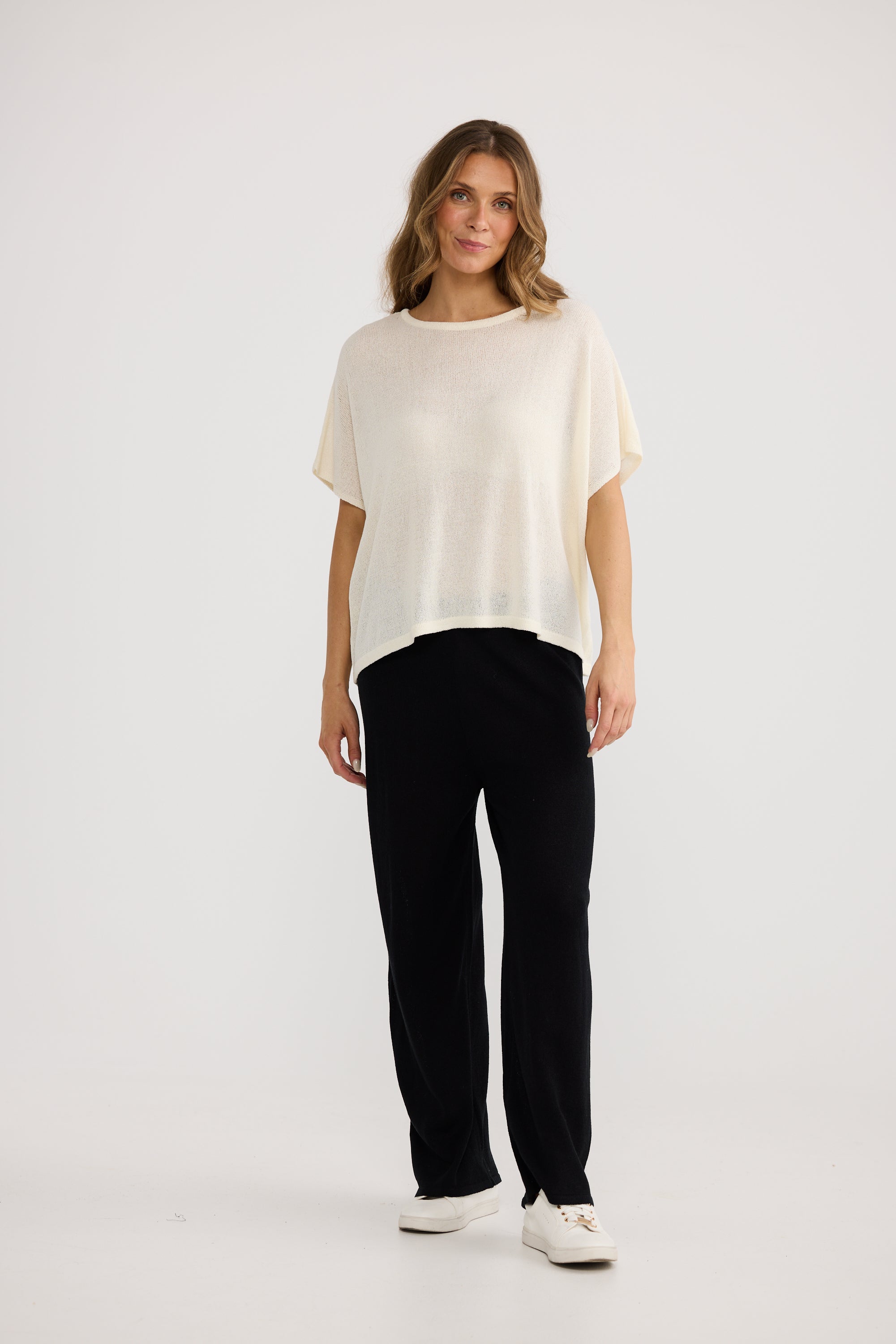 Ruthie Knit Top - Cream