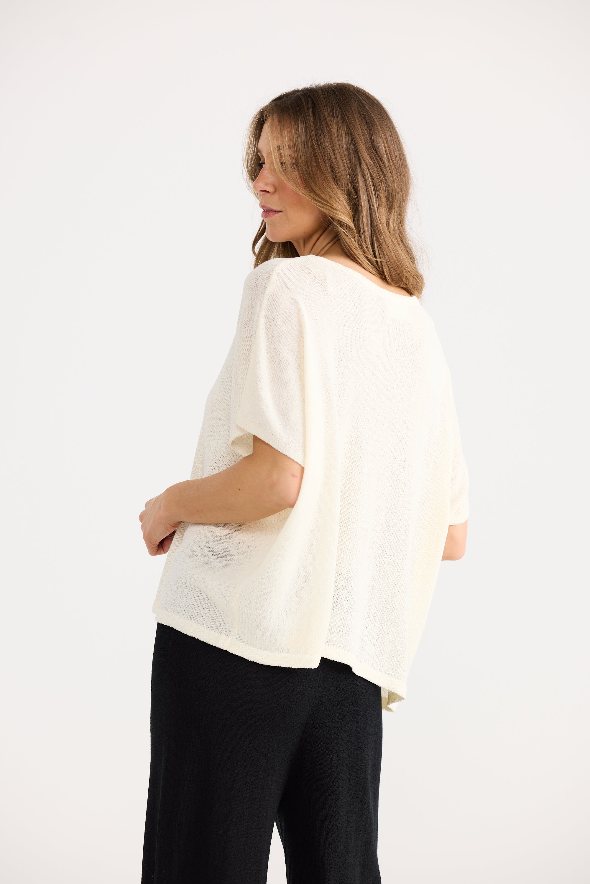 Ruthie Knit Top - Cream