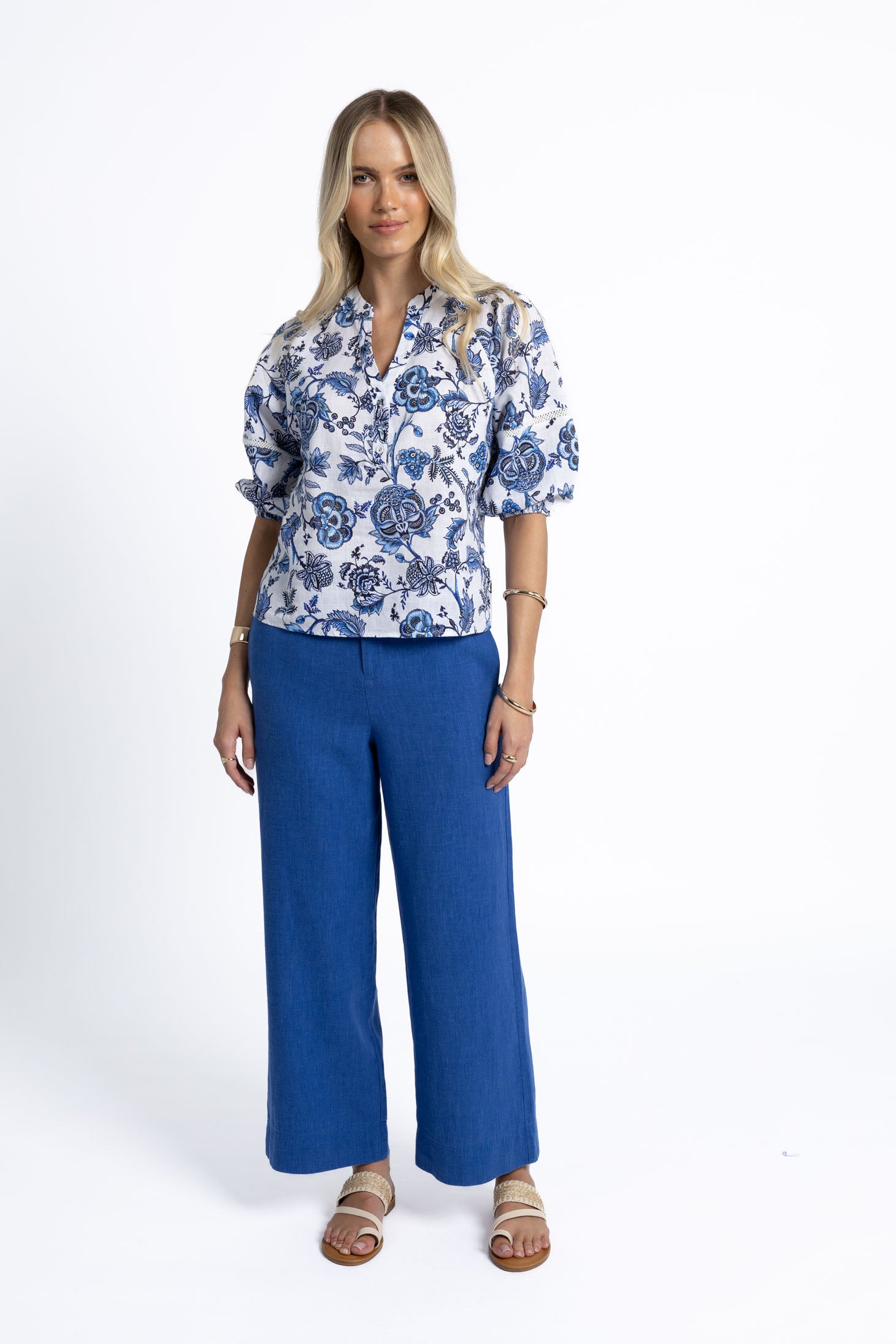 Rosa Blouse - Le Jardin Print